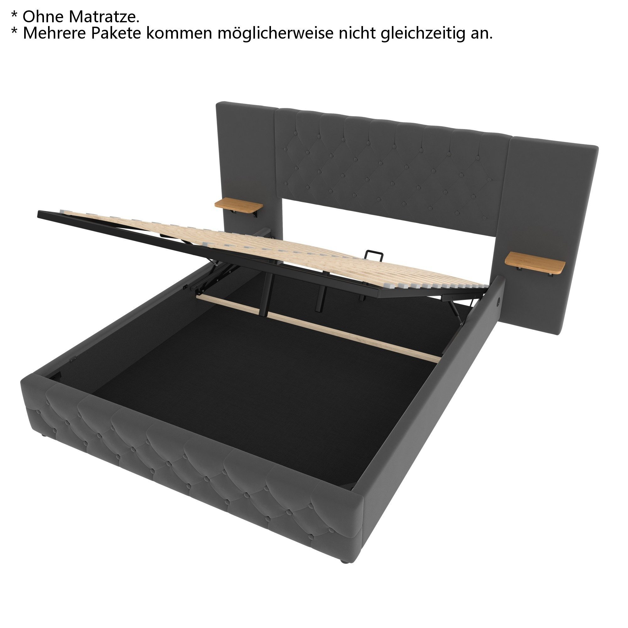 LVHOM Boxbett 140x200cm/160x200cm diamantgeprägtem Knopf Bettgestell, günstig online kaufen