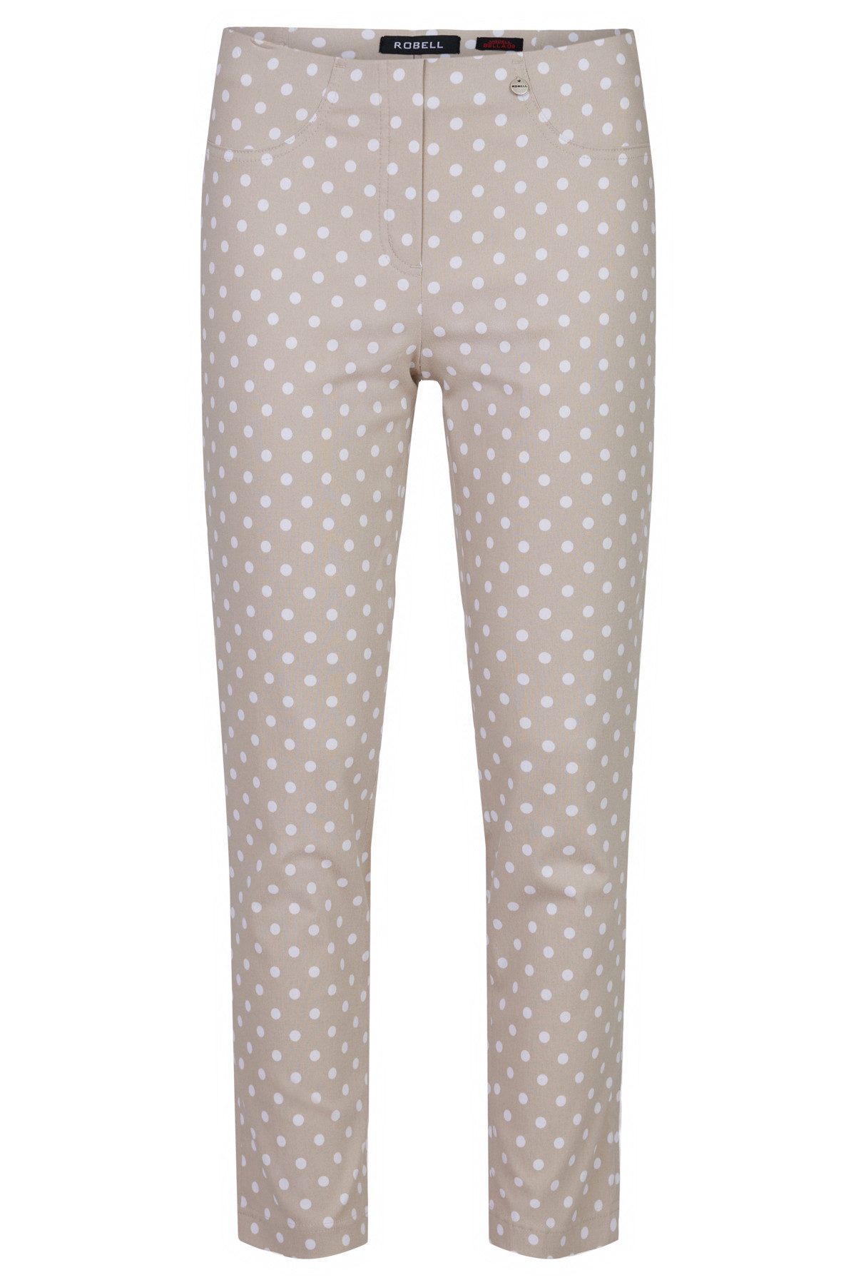 ROBELL Stretch-Hose BELLA09 Bengaline Punkte Print günstig online kaufen