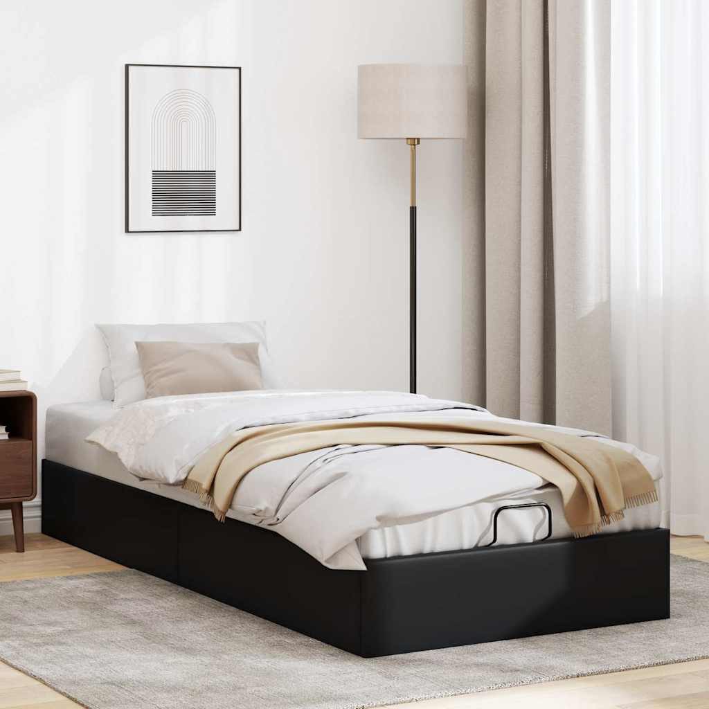 vidaXL Bett Ottoman-Bett ohne Matratze Schwarz günstig online kaufen