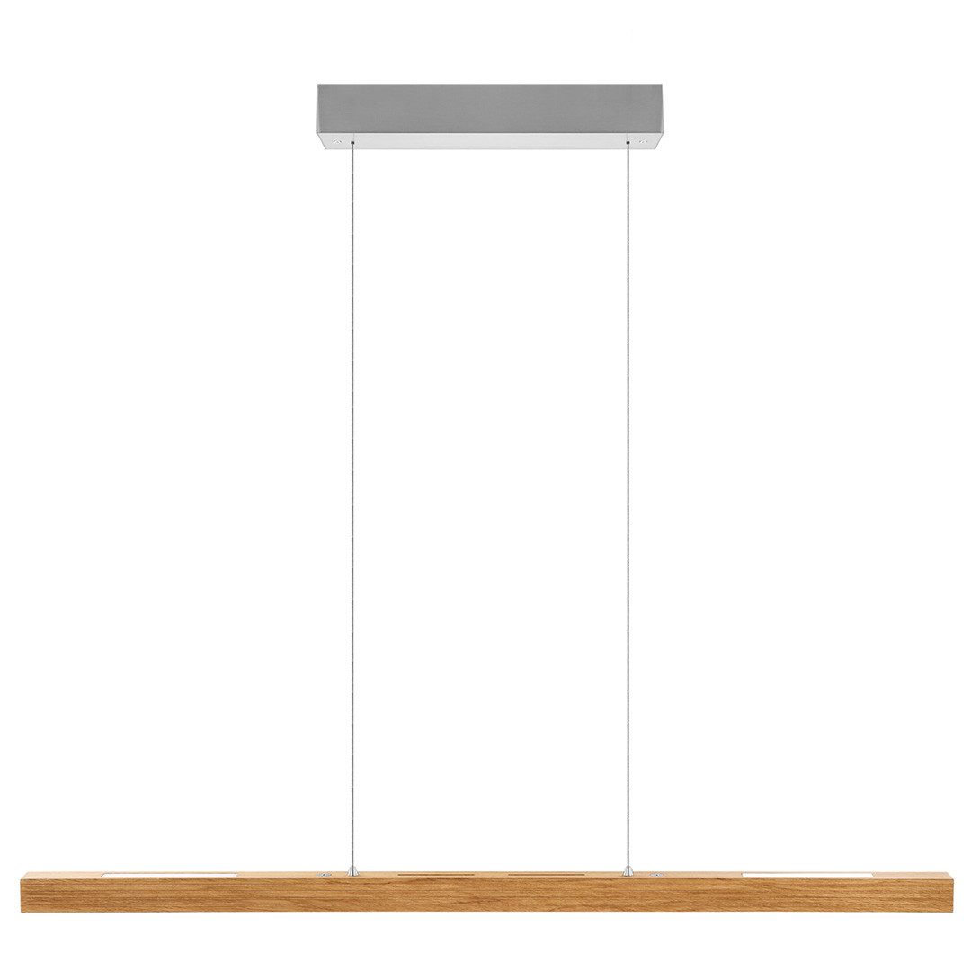 HerzBlut LED-Hängeleuchte Hermann mit Rollizug, Alu LED-Leiste Acryl satiniert