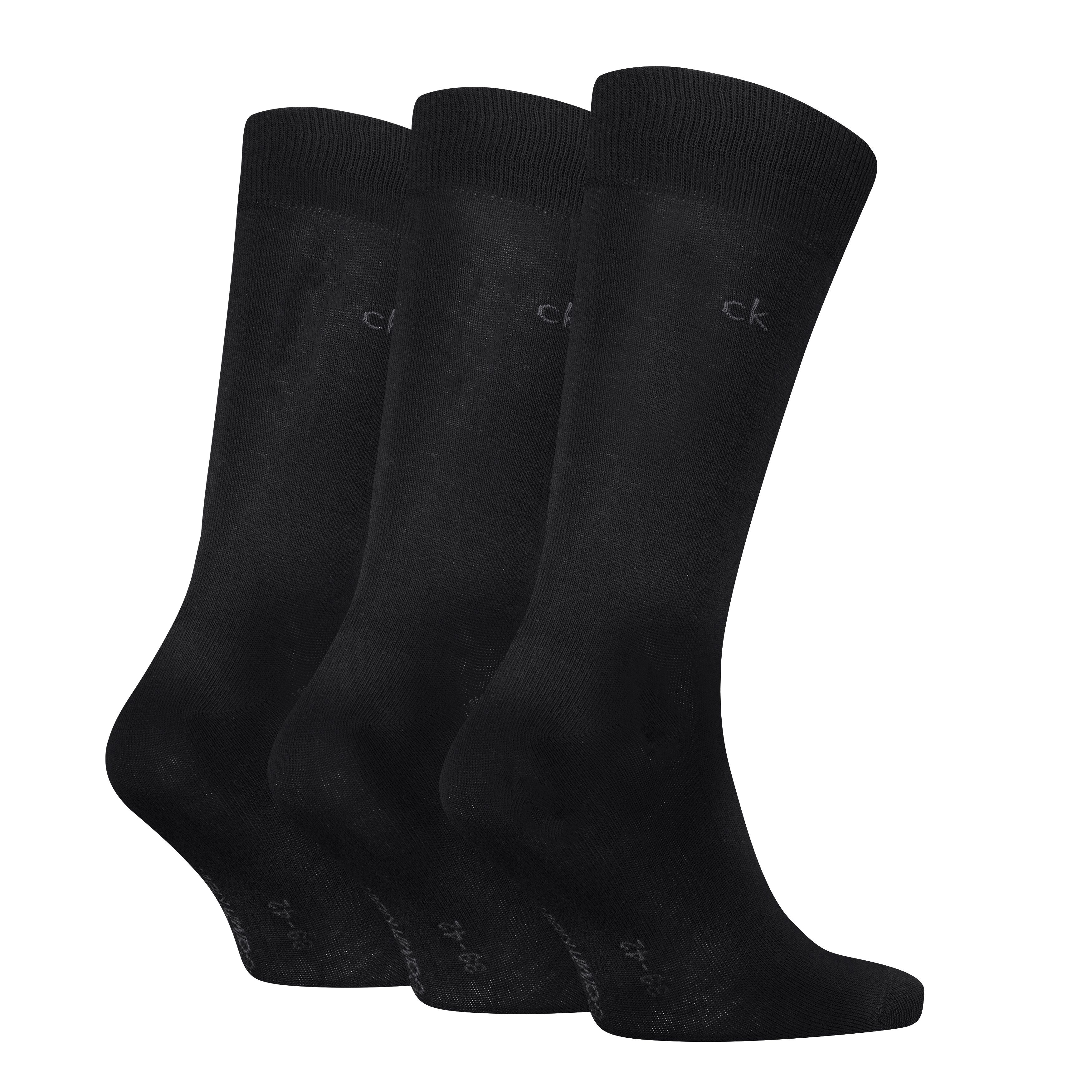 Calvin Klein Socken CK MEN SOCK (3 Paar) uni, Cotton-Mix, breiter Bund