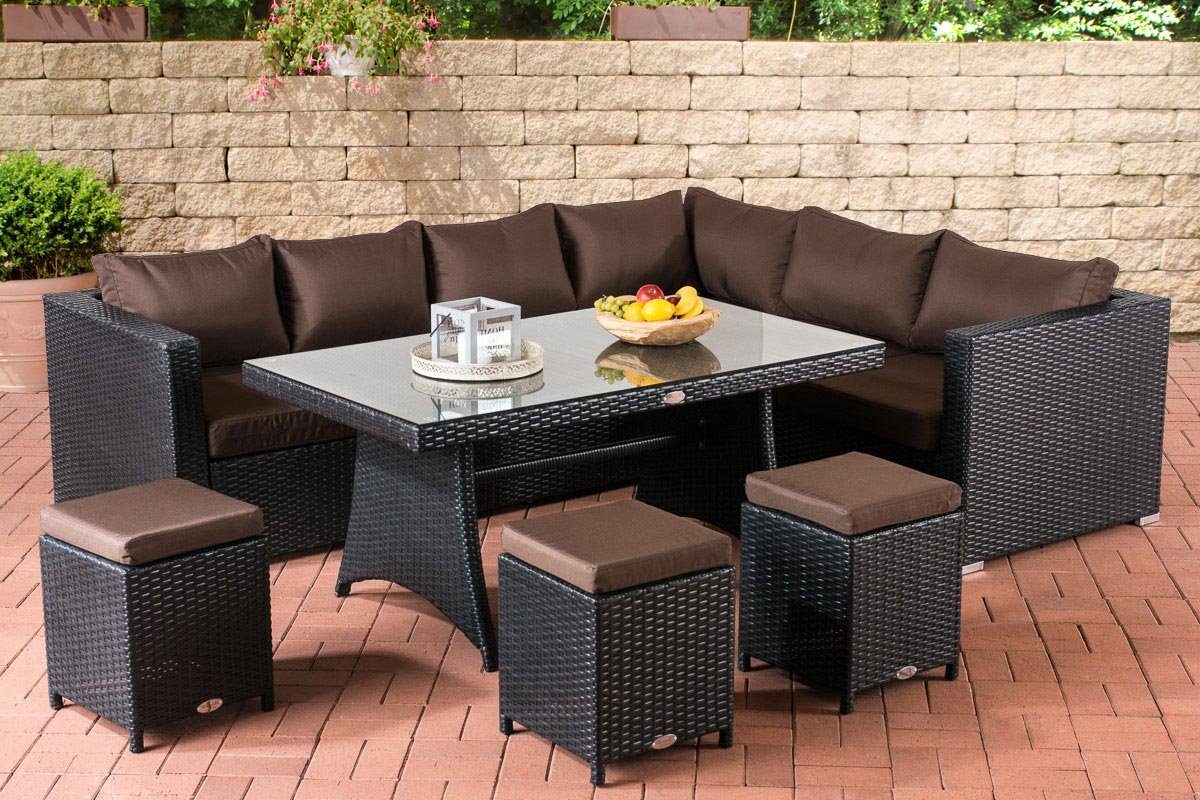 CLP GartenEssgruppe »Sitzgruppe Siena«, GartenmöbelSet aus Polyrattan