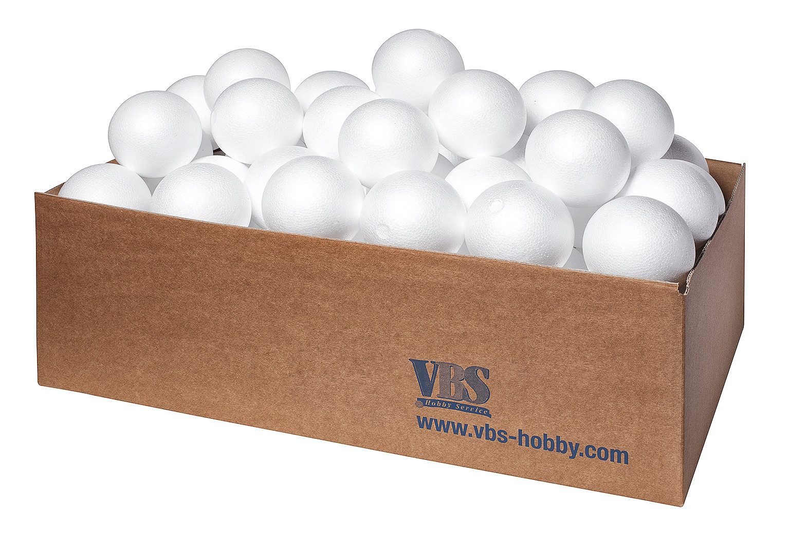 VBS XXL Styropor-Figur Kugel, Ø 4 cm, 100 Stück