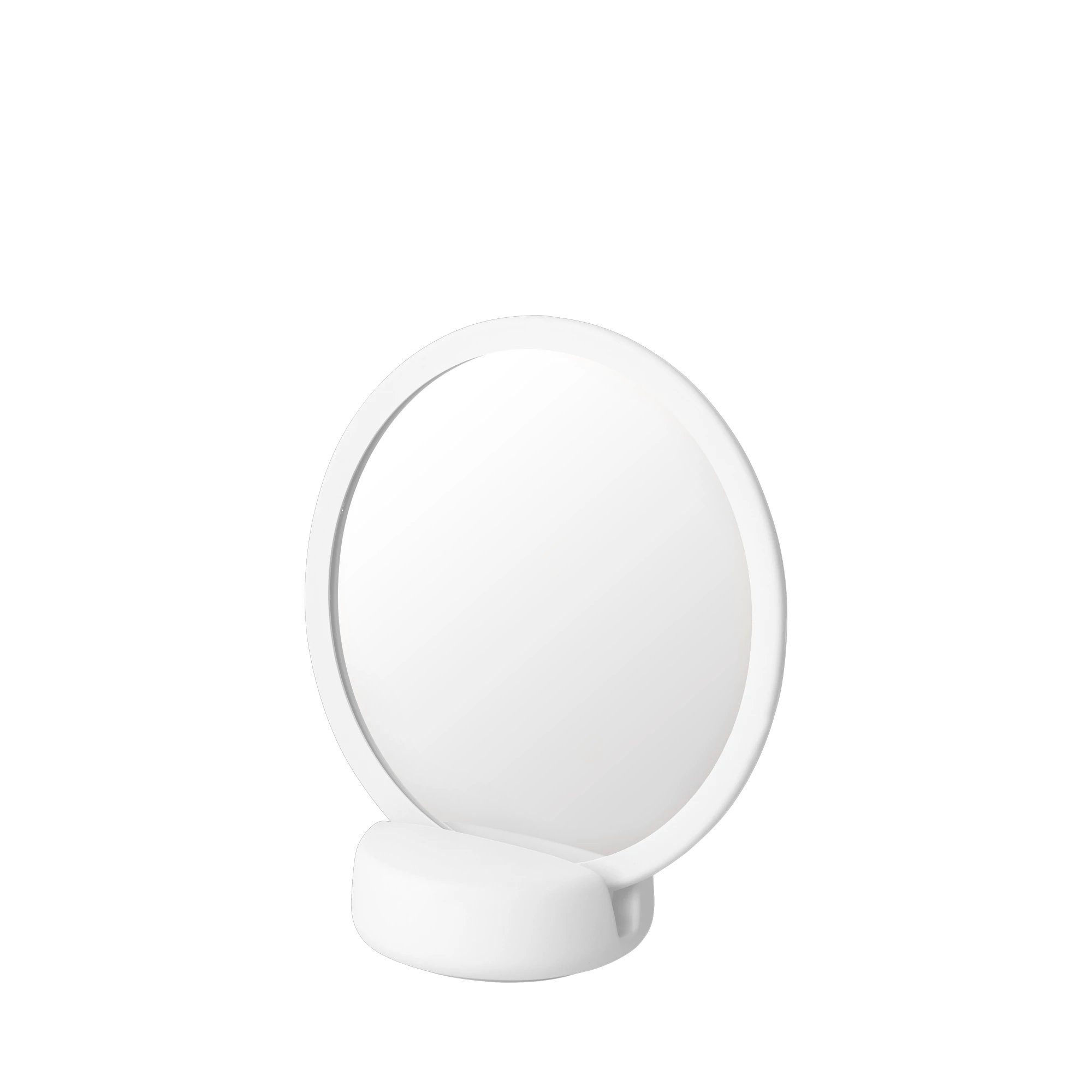 blomus Schminkspiegel -SONO- Kosmetikspiegel, Badspiegel, 5-fach-Vergrößerung, Soft-Touch, Abnehmbare Halterung