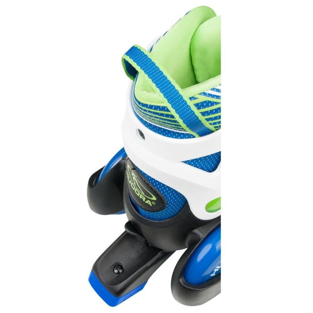 Hudora Rollschuhe 22040 My First Quad Boy Gr. 26-29, 4 Größen, Push-Lock-Schnallen, für Jungen, Blau