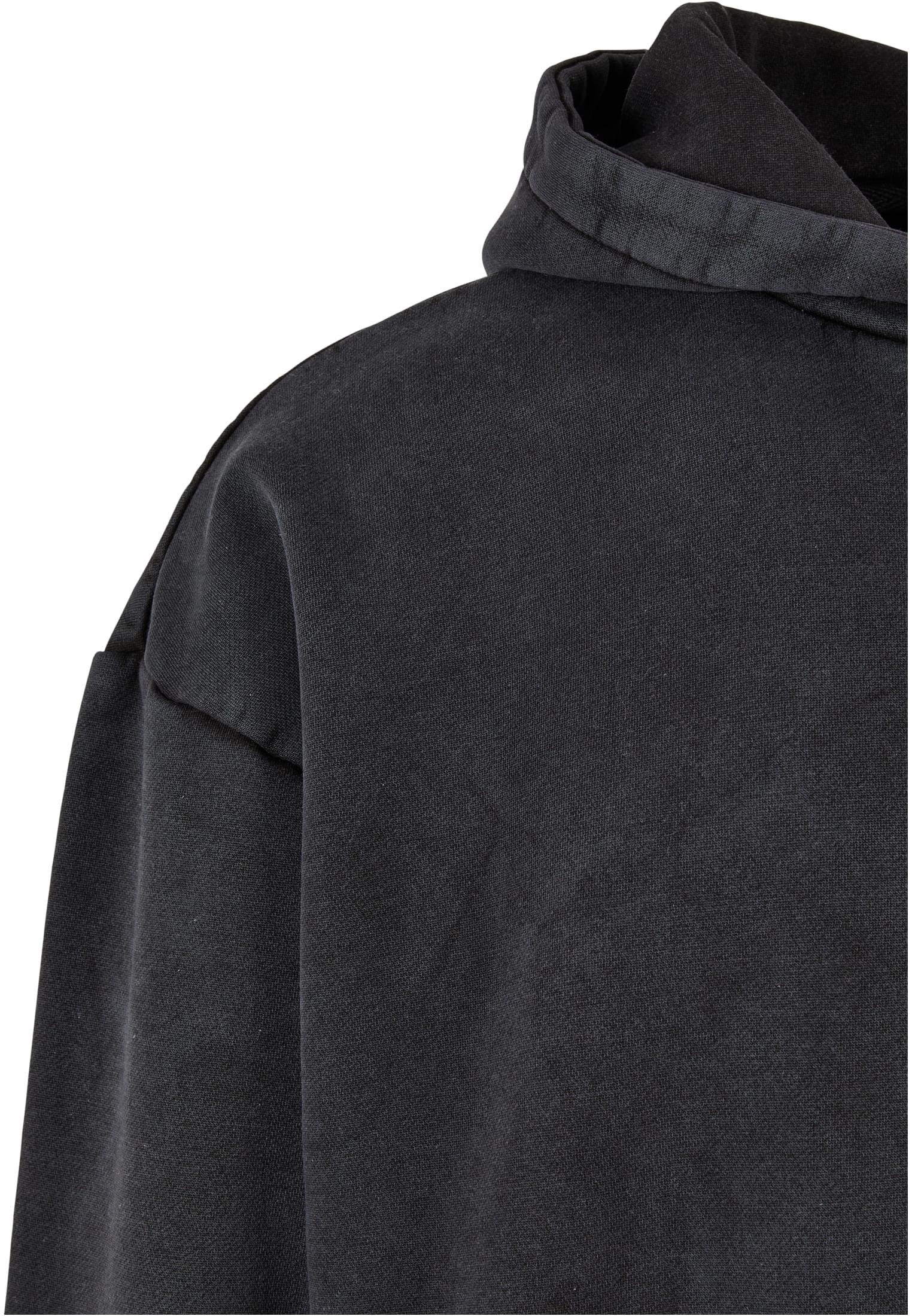 Sweater CLASSICS black (1-tlg) Herren Washed Hoody URBAN Stone