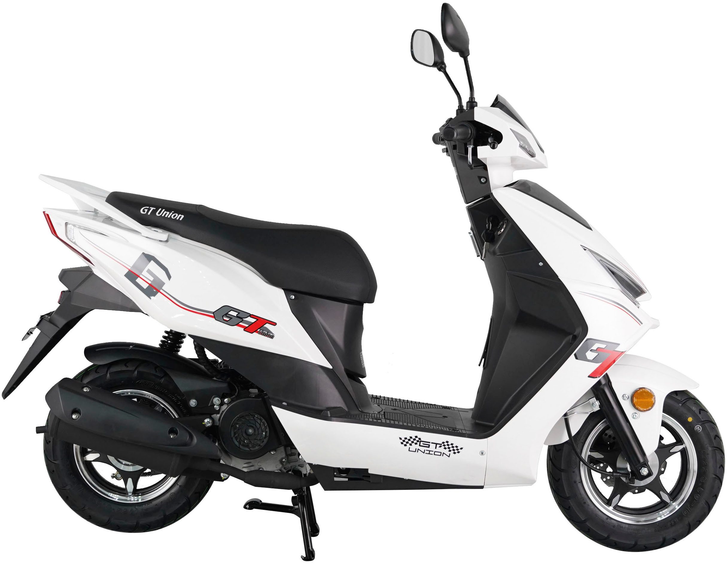 GT UNION Motorroller Sonic X 45, 49,6 ccm, 45 km/h, Euro 5, (Komplett-Set, 2 tlg), Luftgekühlter Motor