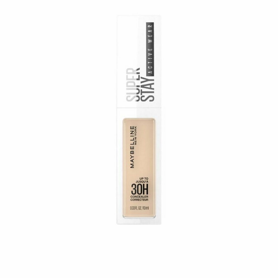 MAYBELLINE NEW YORK Concealer Superstay Activewear 30h Corrector 15-Light  30ml, Hohe Deckkraft & leichtes Tragegefühl vereint