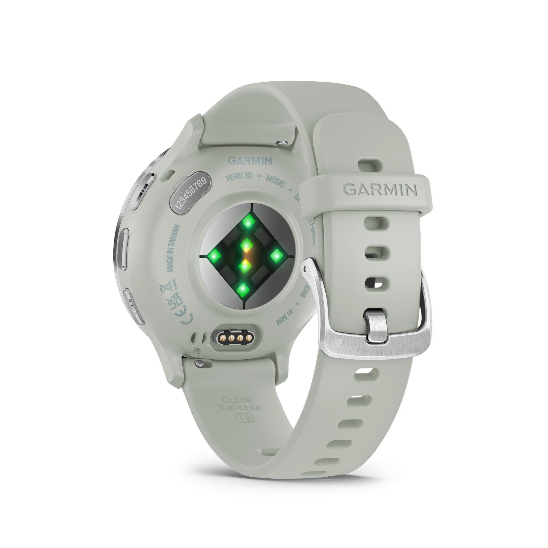 Garmin Venu 3S Silber/Grün