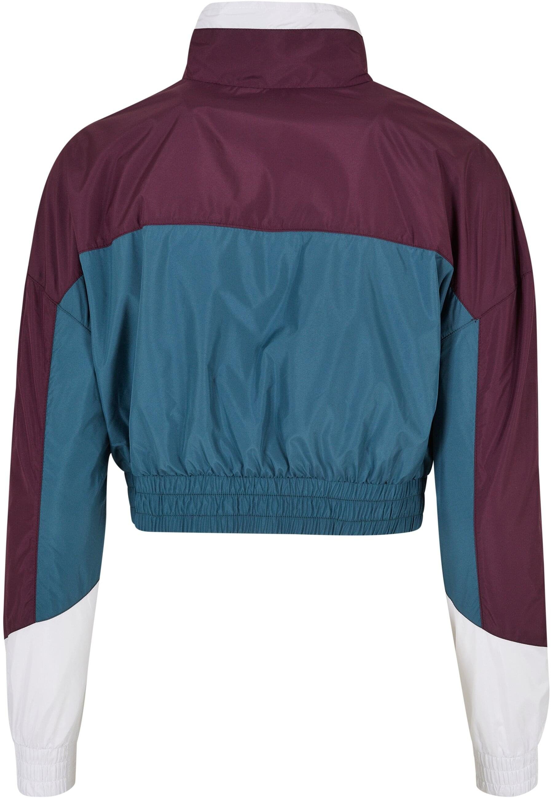 Over (1-St) Label Damen Starter Jacket Colorblock Outdoorjacke darkviolet/teal Starter Black Pull Ladies