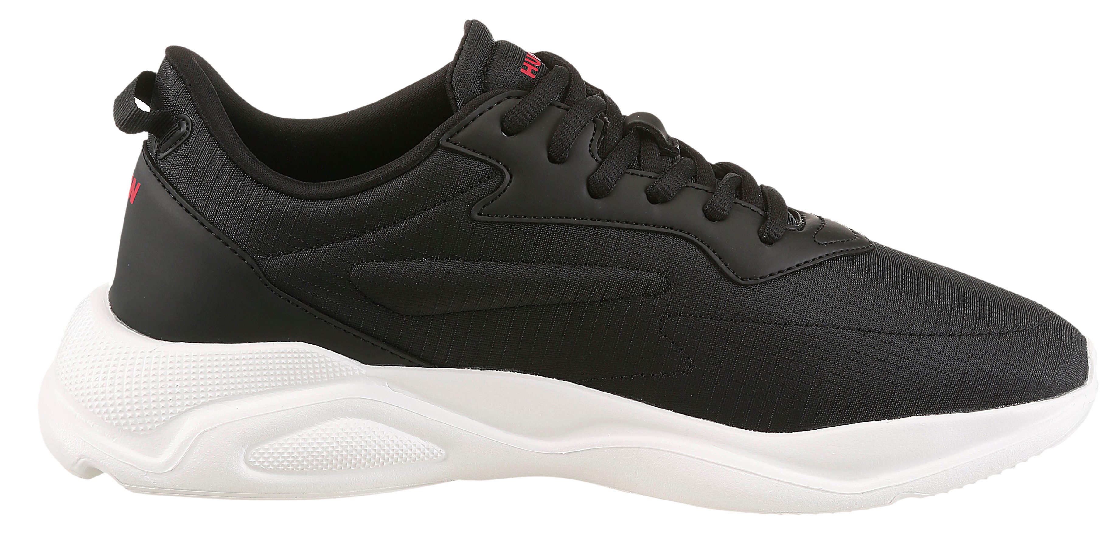 HUGO Leon_runn Sneaker Schnürschuh, Freizeitsneaker, Halbschuh mit trendy chunky Sohle