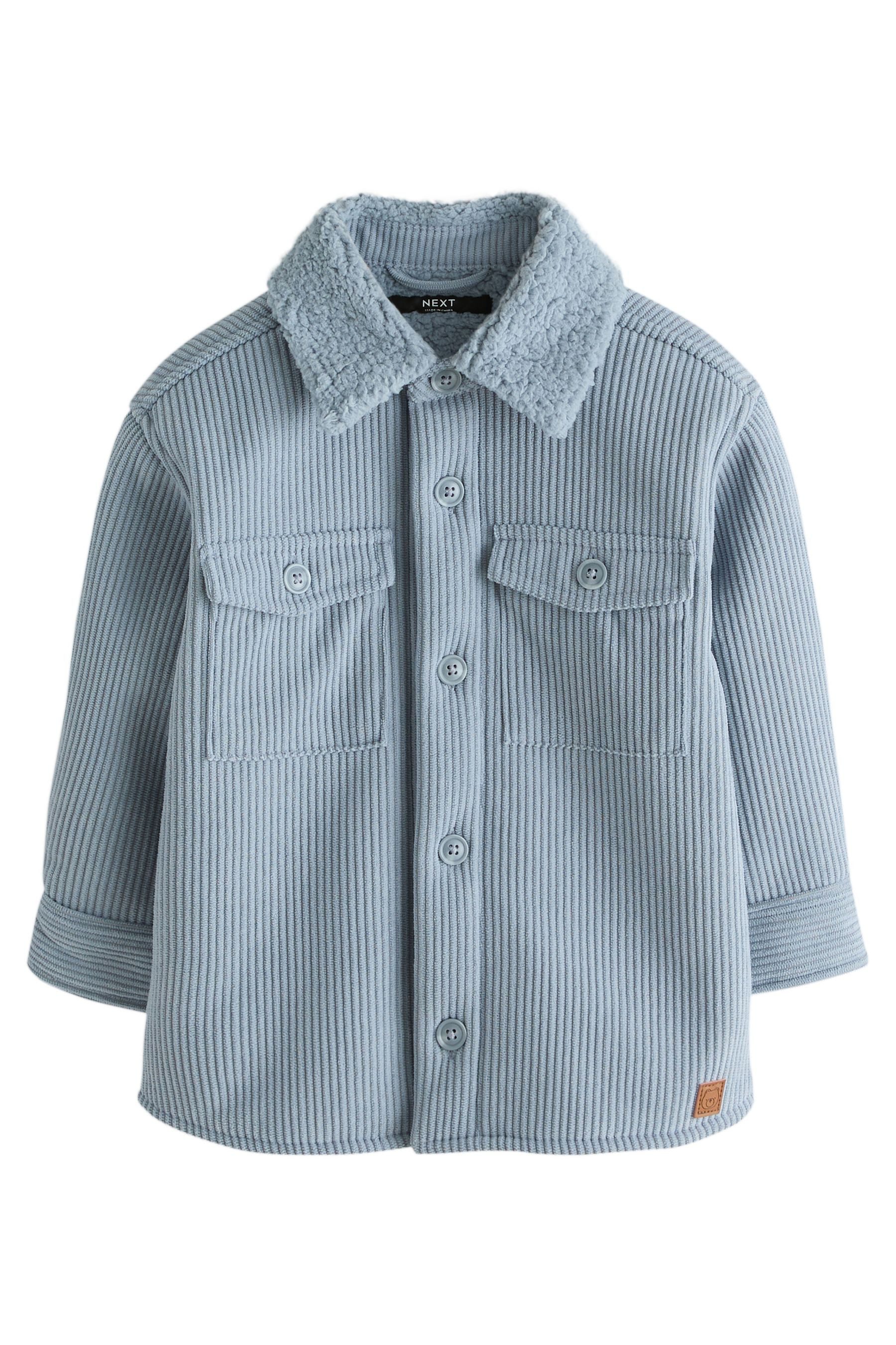 Next Hemdjacke Borg Gefütterte Kord-Hemdjacke (1-St)