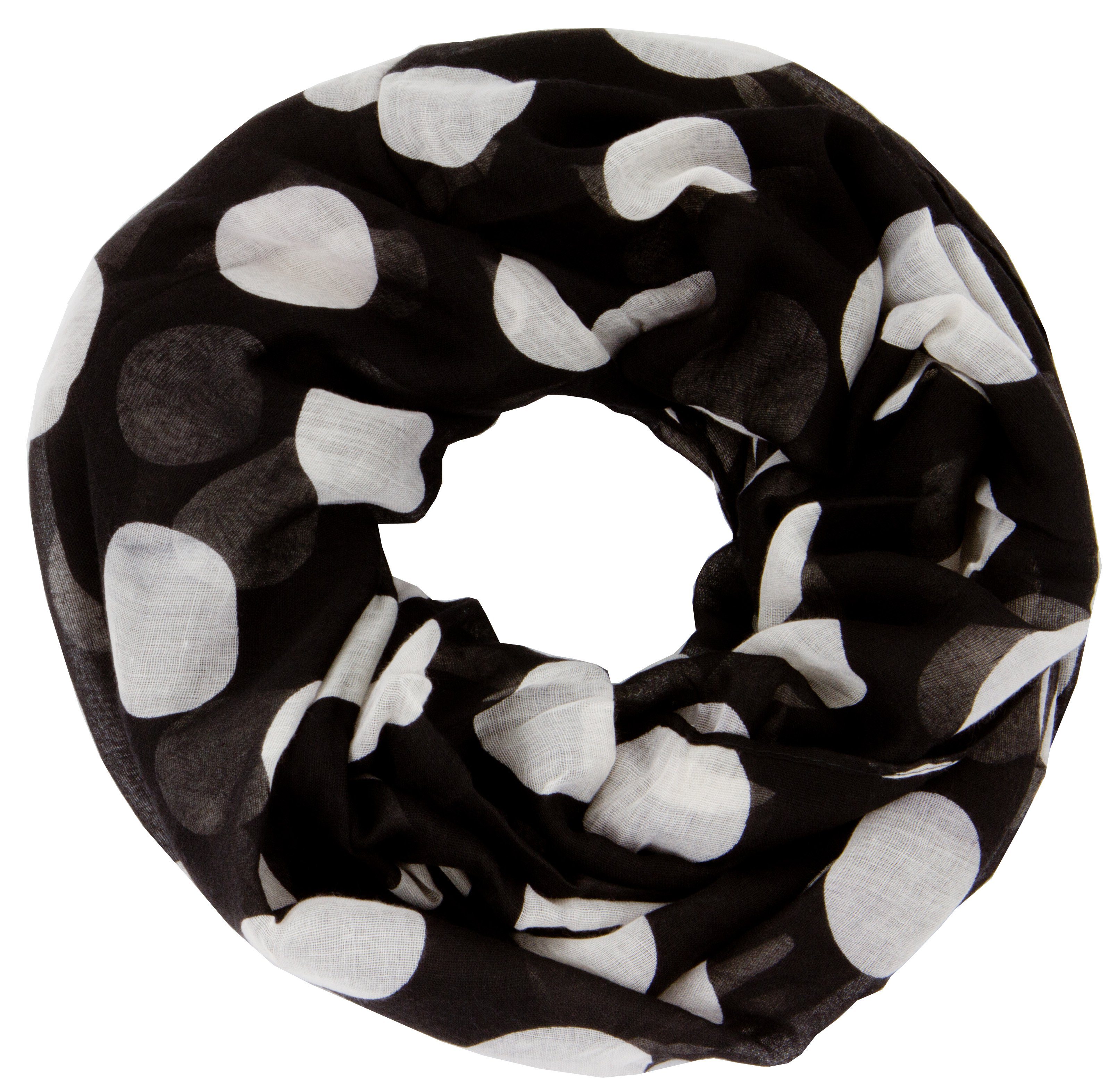 AvaMia Modeschal 4582-Punkte Loop Schal Schlauchschal mit Punkte gemustert, günstig online kaufen