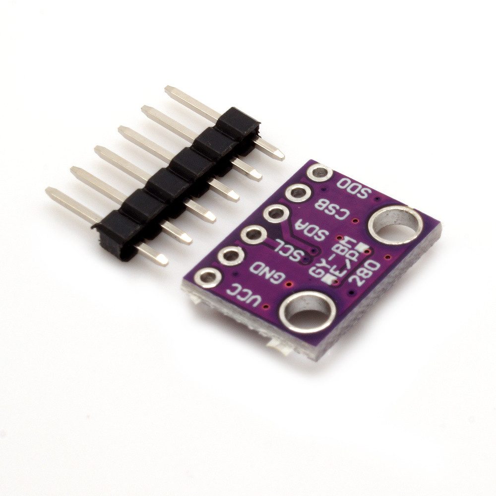 Raumthermometer BerryBase GY-BME280 Sensor, 3in1 für Temperatur, Luftfeuchtigkeit