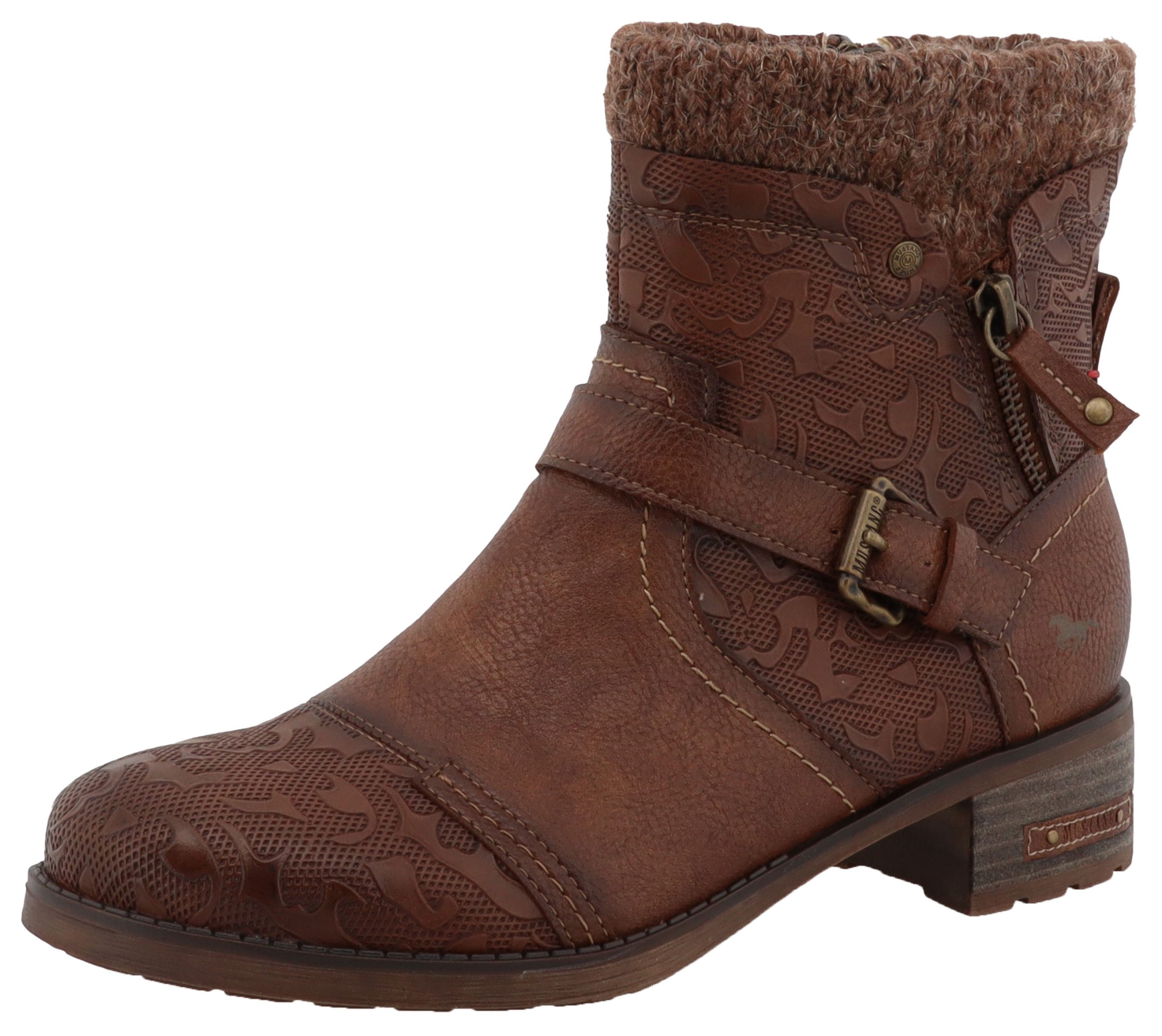 Mustang Shoes Fabienne Winterstiefelette Biker Boots günstig online kaufen