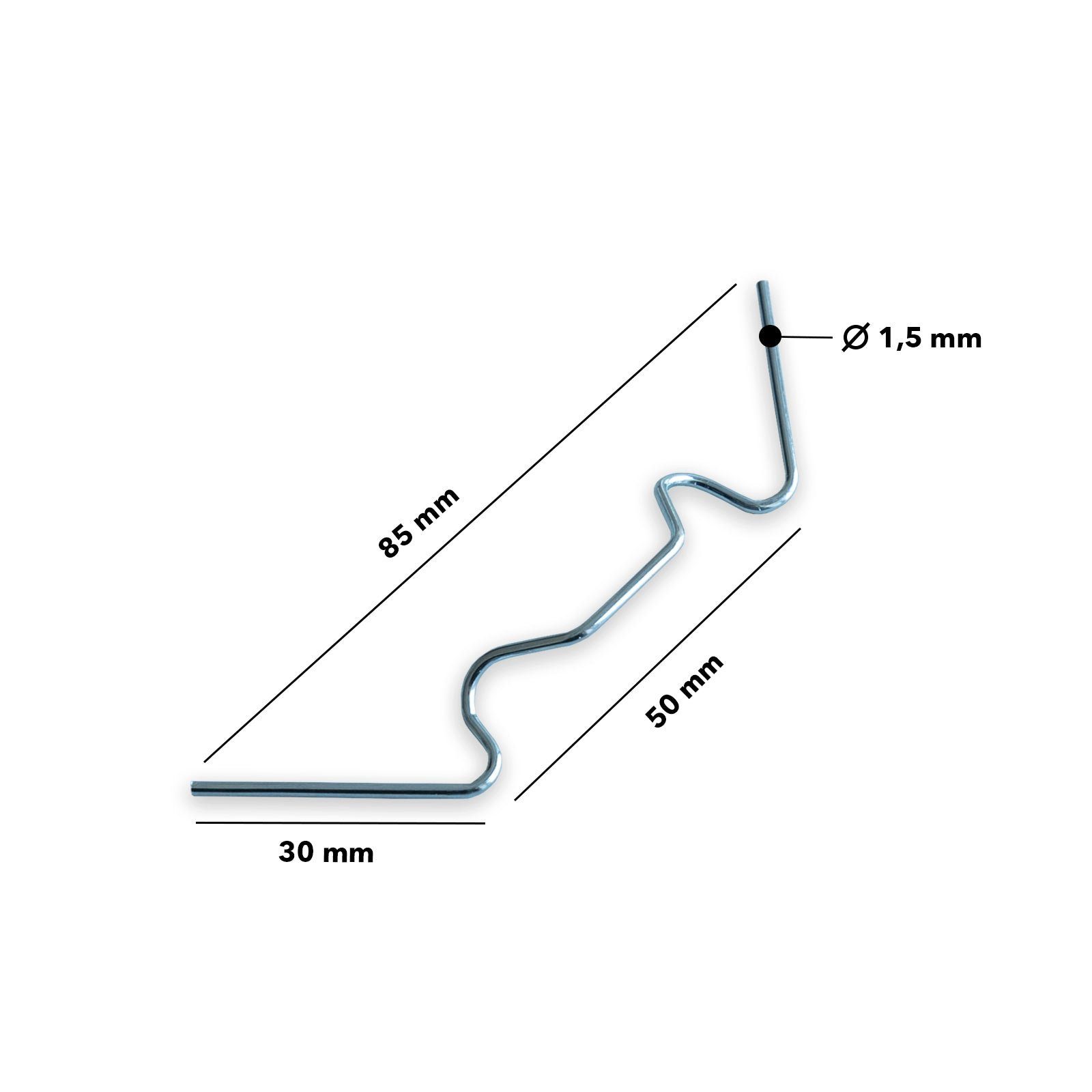 Karat Gewächshaus-Stützelement Gewächshausklammern, verschiedene Sets, Klammern, 20-St.