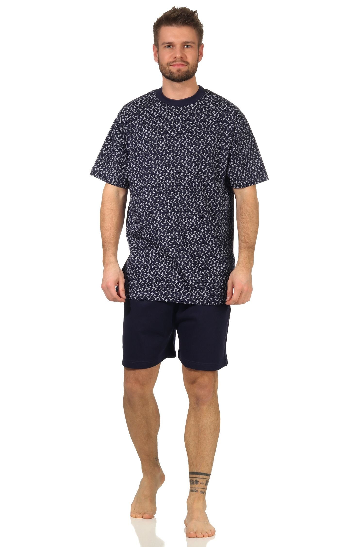 RELAX by Normann Pyjama »Herren Schlafanzug kurzarm Shorty Pyjama in  maritimer Optik - 112 105 10 717« online kaufen | OTTO