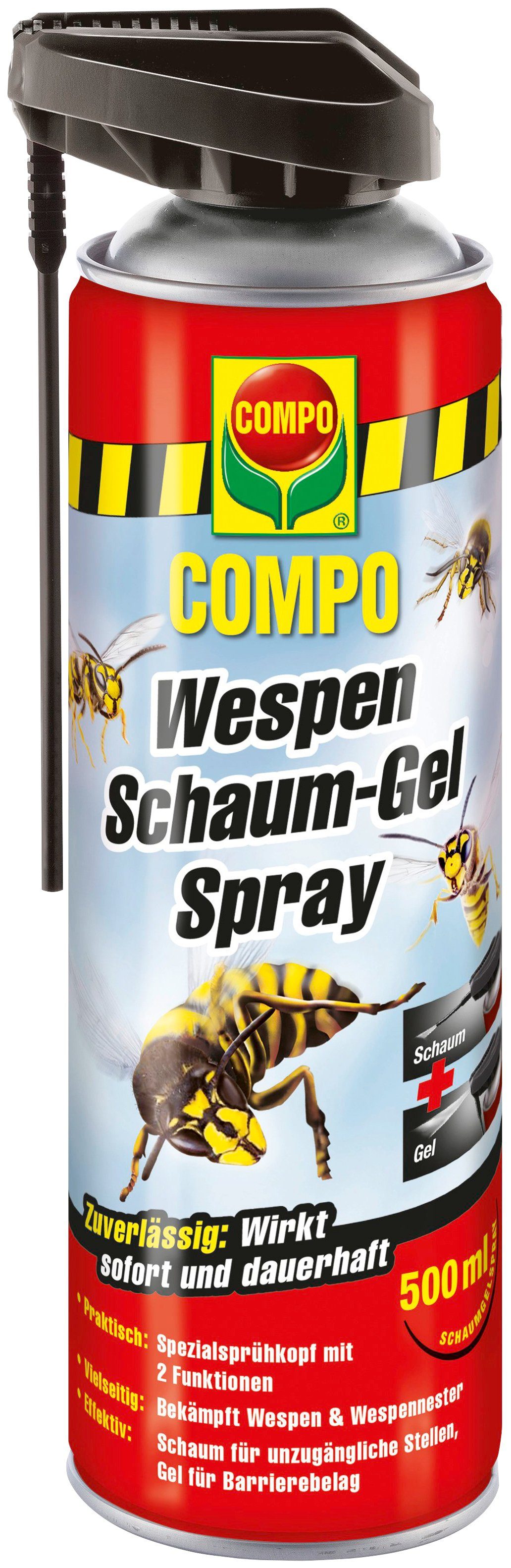 Compo Vergrämungsmittel Wespen Schaum-Gel-Spray, 1 l, 500 ml, 500 ml
