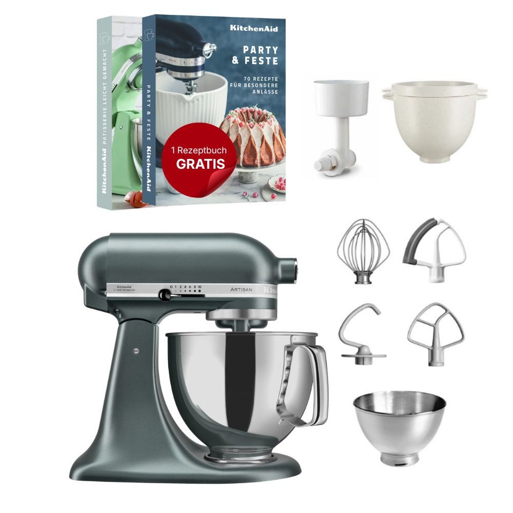 Küchenmaschine KitchenAid 4,8 L 5KSM175 Kuechenmaschine Breadlover Set