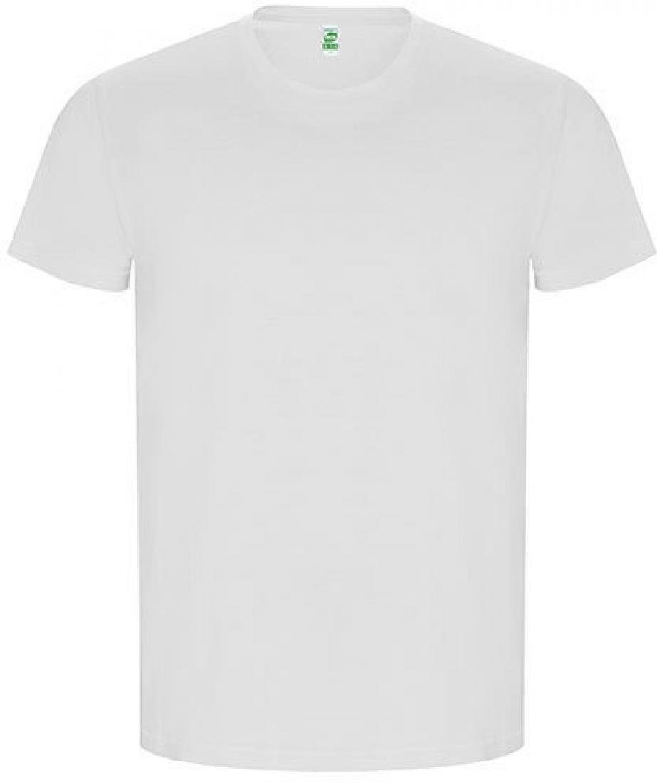 Roly Rundhalsshirt Golden Organic T-Shirt - 2-lagiger Rundhalskragen
