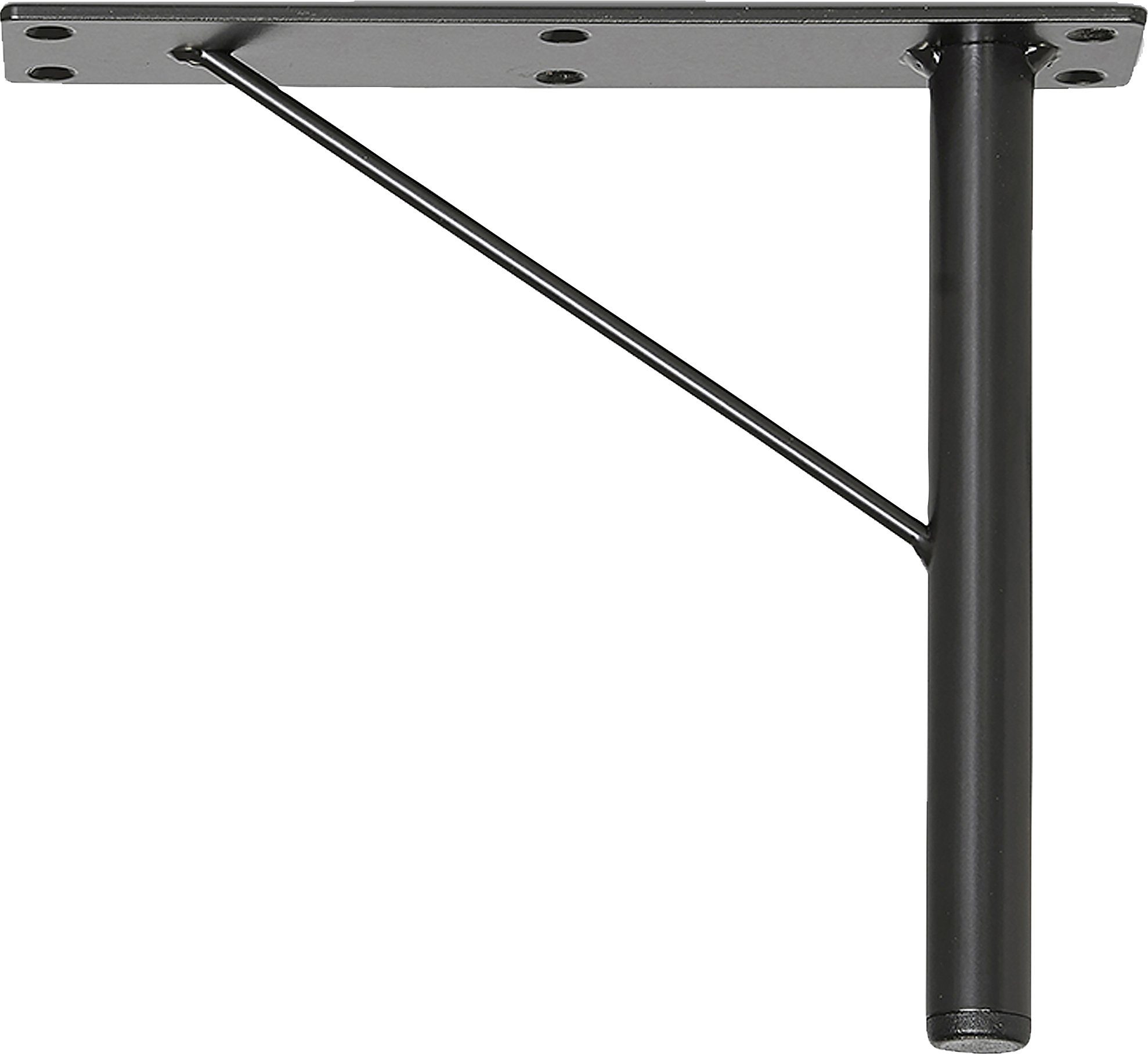Hammel Furniture Möbelfuß Mistral / Mistral Kubus Bein, Stützfuß, (4-St), Metall, in mehreren Farben, Höhe: 20 cm Schwarz | Möbelfüße