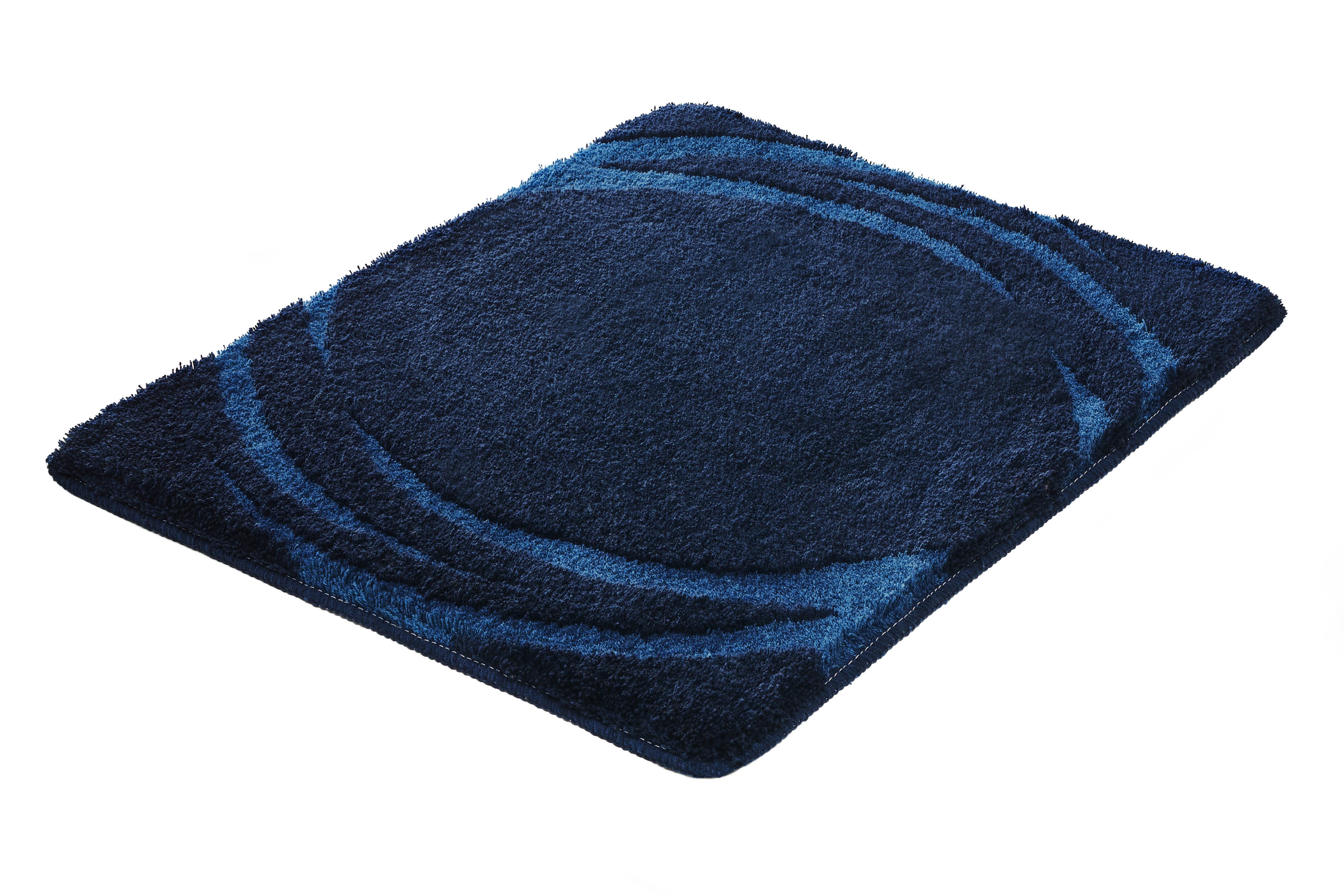 Kleine Wolke Badematte »Mystic«, Höhe 25 mm, rutschhemmend beschichtet, fußbodenheizungsgeeignet, Polyacryl, rechteckig, Badteppich, modernes Design, Hoch-Tief Effekt, rechteckig & rund