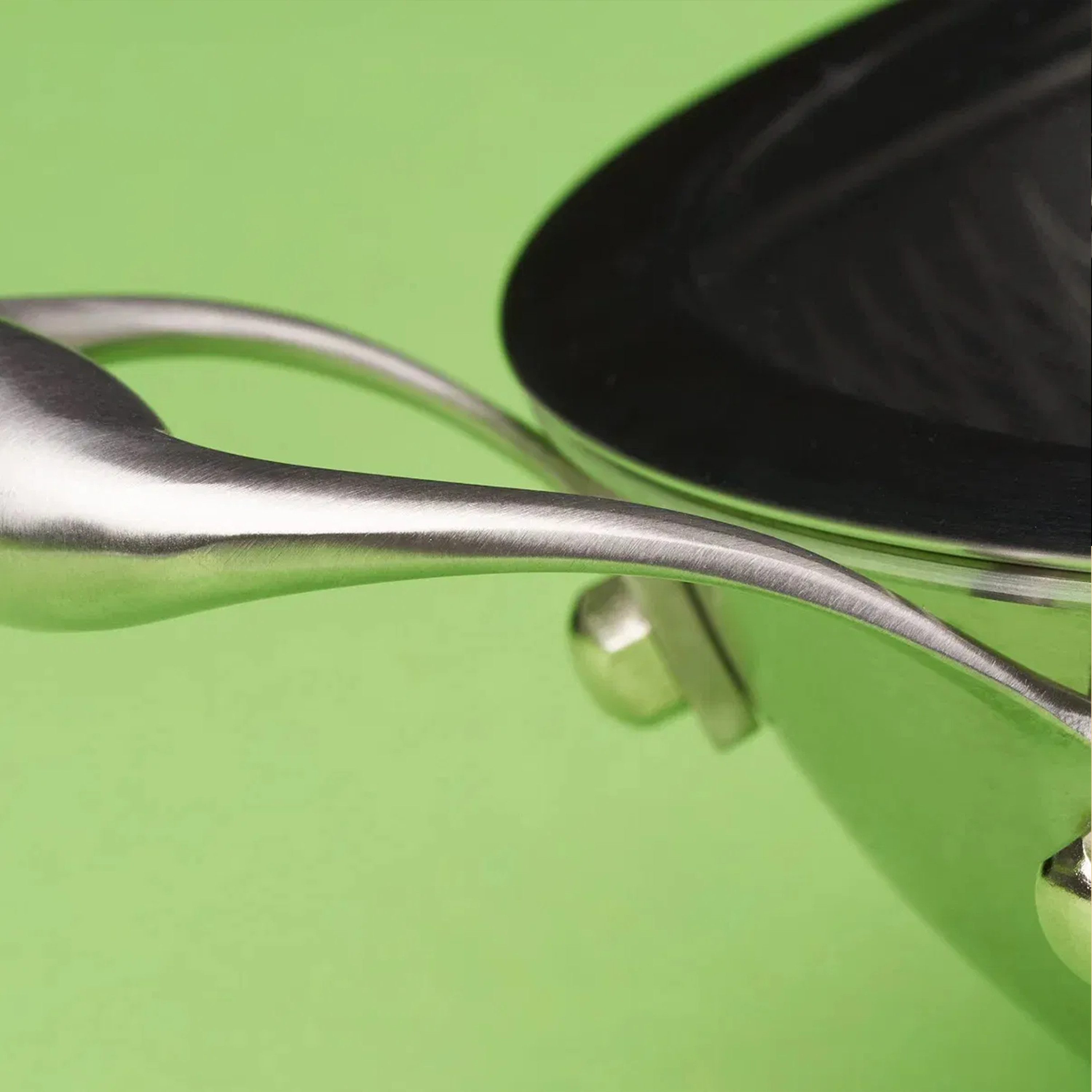 Reishunger Wok Premium Wok, Edelstahl (Wok mit Glasdeckel), für Induktions-, Ceran- oder Gasherd