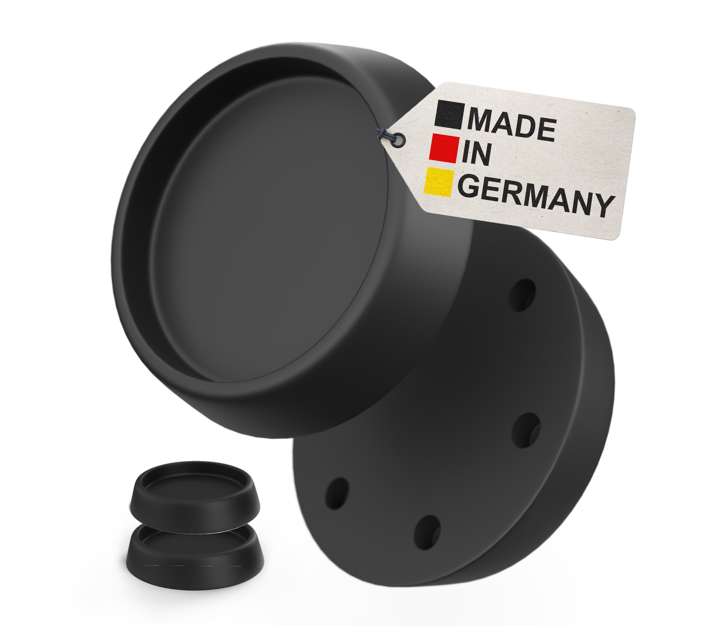 BAUHELD Anti-Rutsch-Pad Schwingungsdämpfer Waschmaschine und Trockner, (4 St), Vibrationsdämpfer, Gummifüße, Antivibrationspads