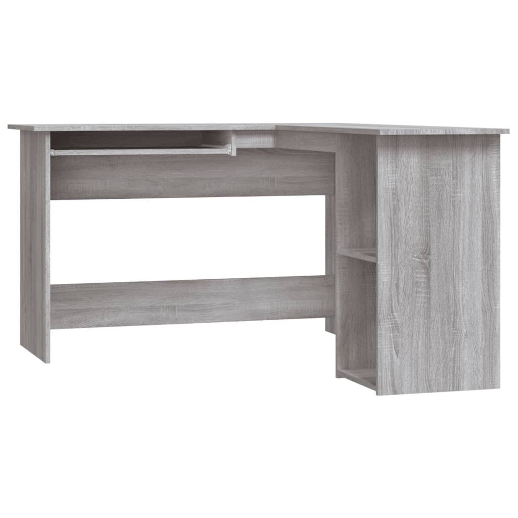 Schreibtisch NA Eckschreibtisch Grau Sonoma 120x140x75 cm Spanplatte