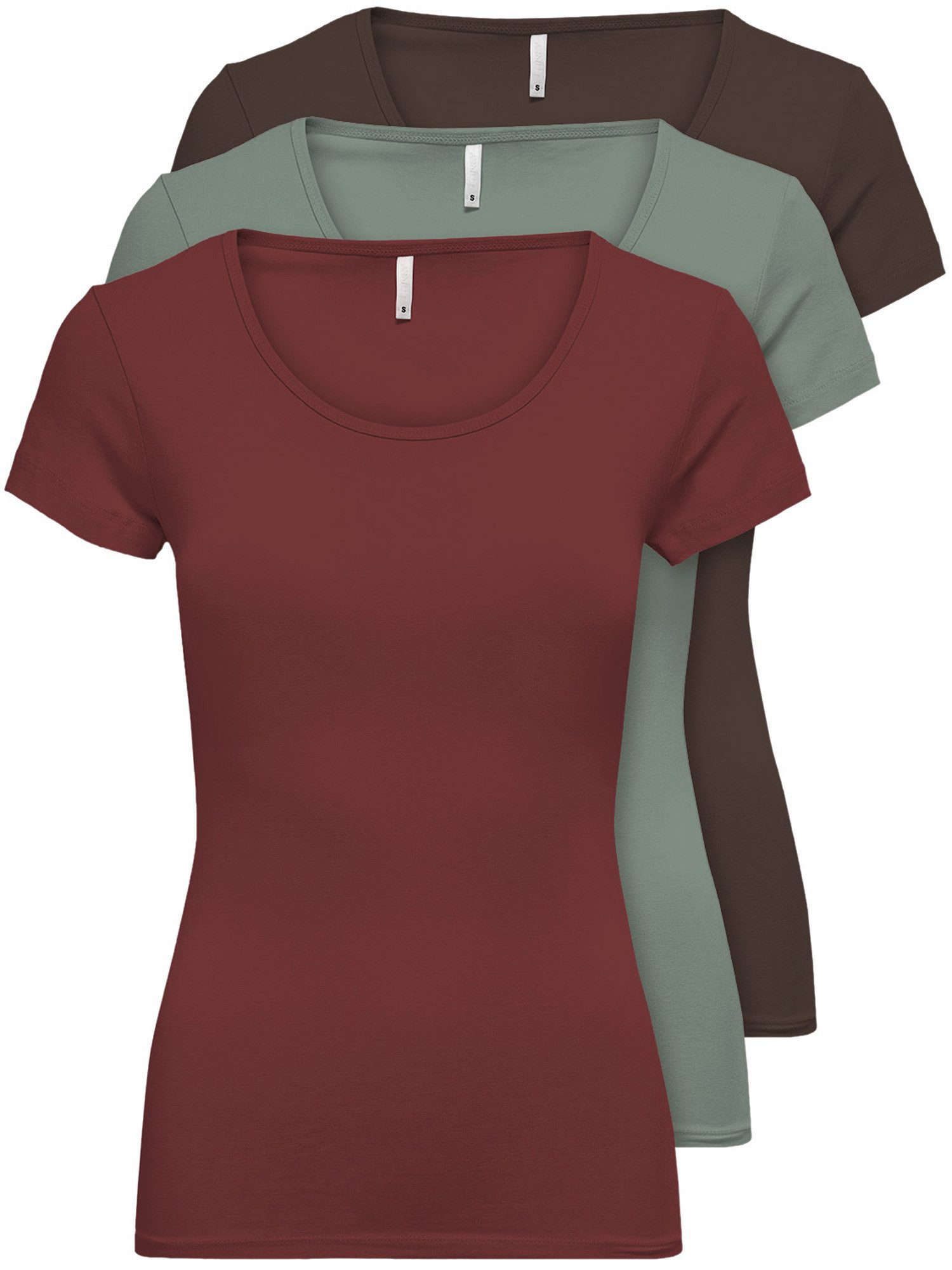 ONLY T-Shirt ONLLIVE LOVE NEW (3-tlg., günstig online kaufen