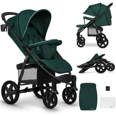 lionelo Kinder-Buggy ANNET PLUS, Fußdecke, großer Korb, ab 0 bis 36 Monate