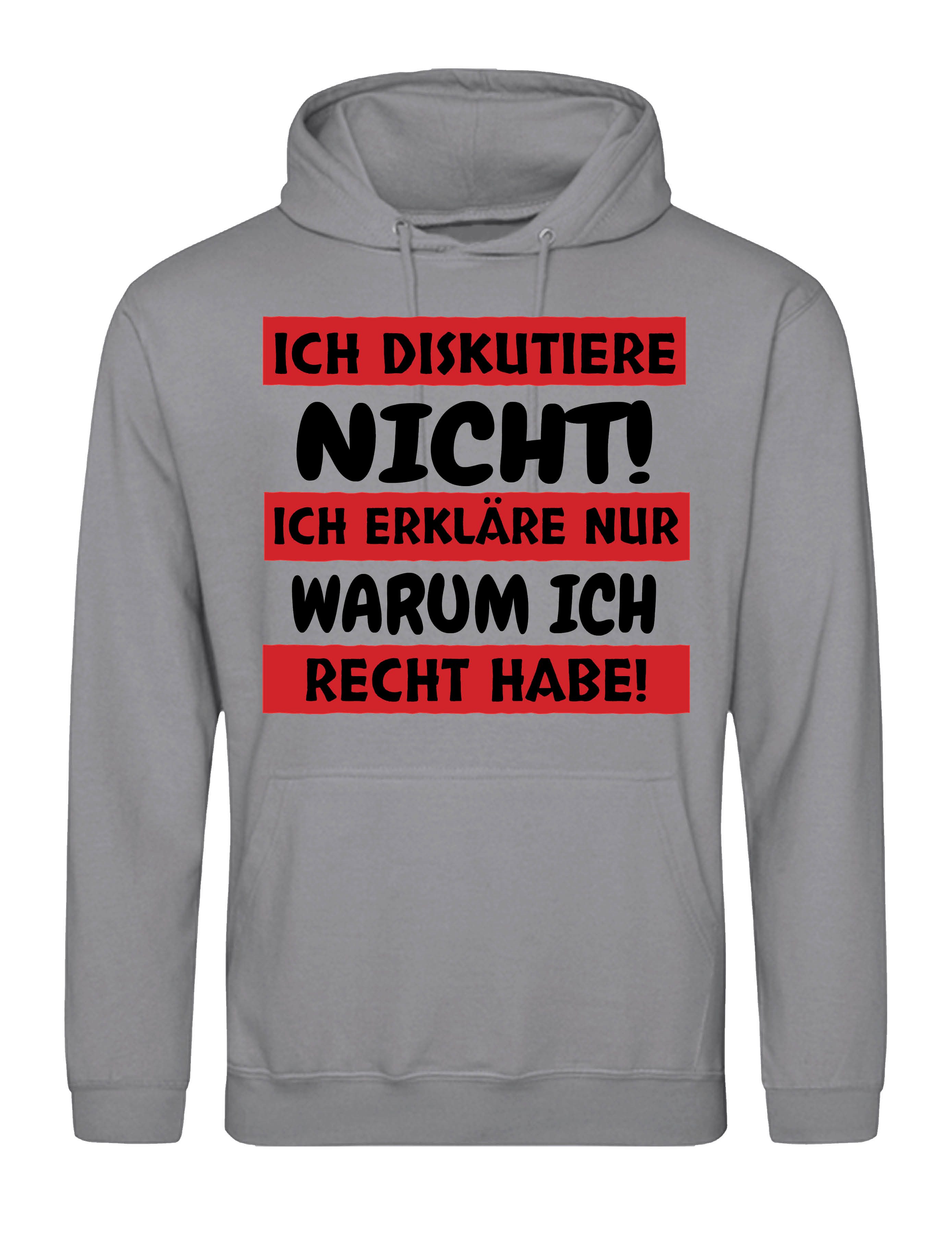 Youth Designz Kapuzenpullover "Ich diskutiere nicht" günstig online kaufen