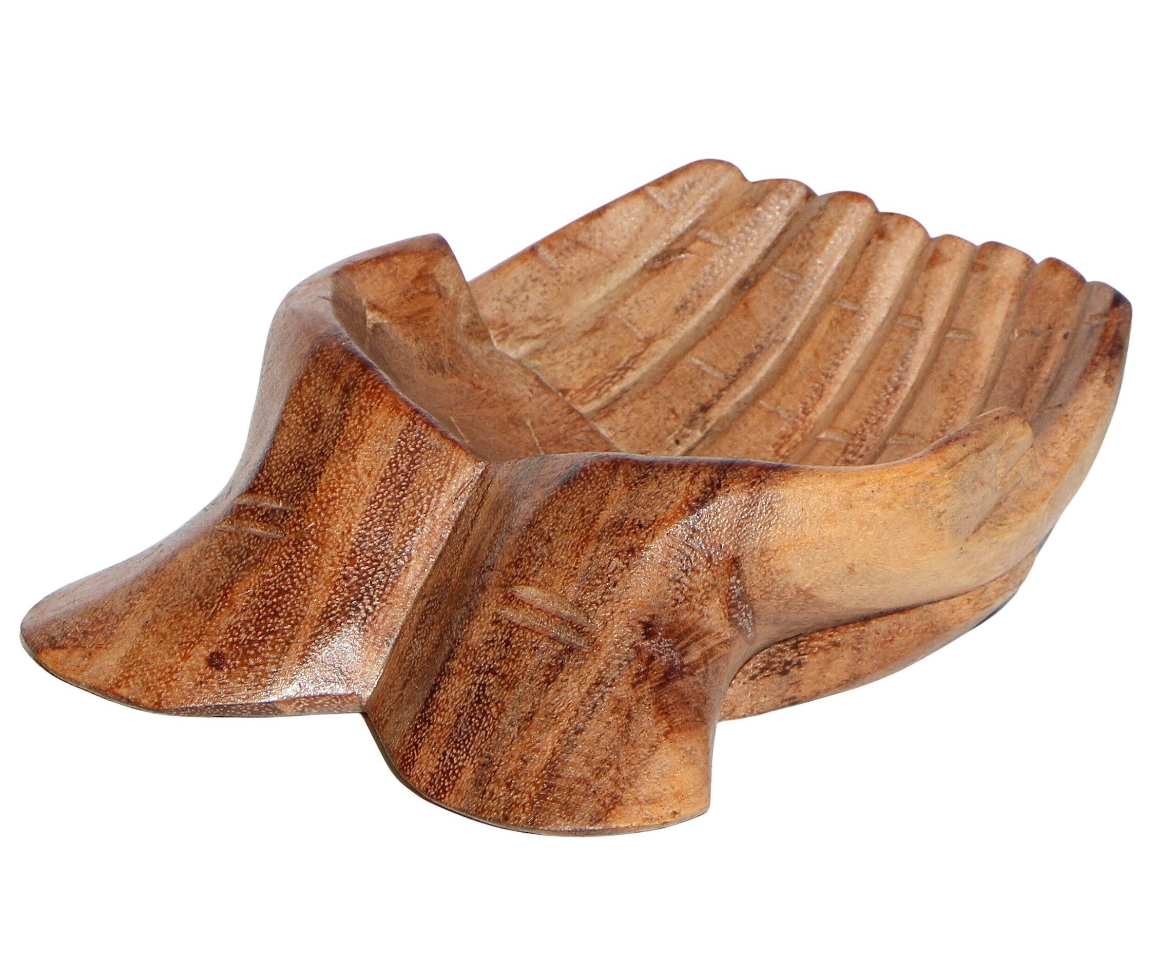 Wogeka Dekoschale Holz-Schale Hände Schmuck-Schale Snackschale Dekoration günstig online kaufen