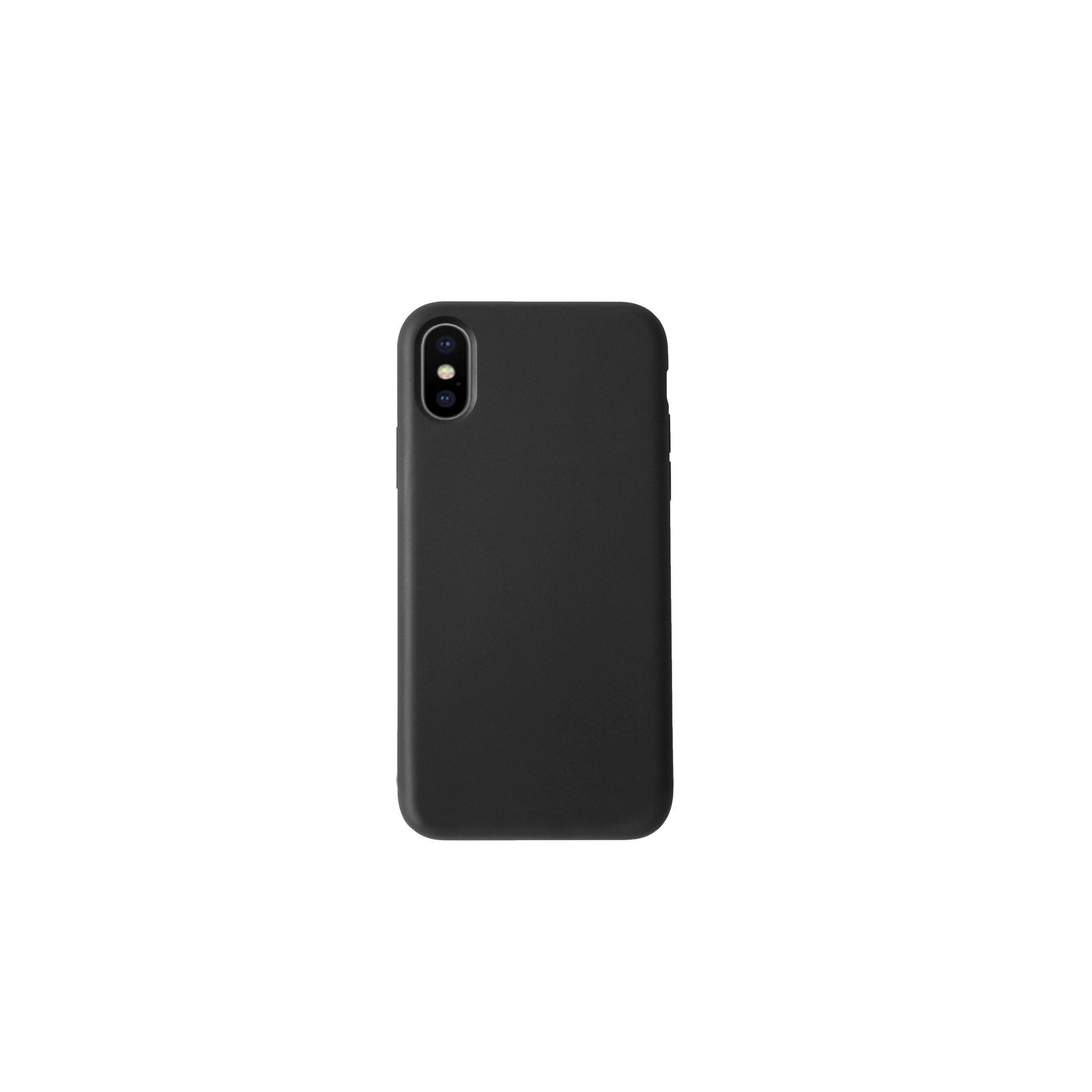 KMP Creative Lifesytle Product Handyhülle Silikon Schutzhülle für iPhone XS, X Black 5,8 Zoll