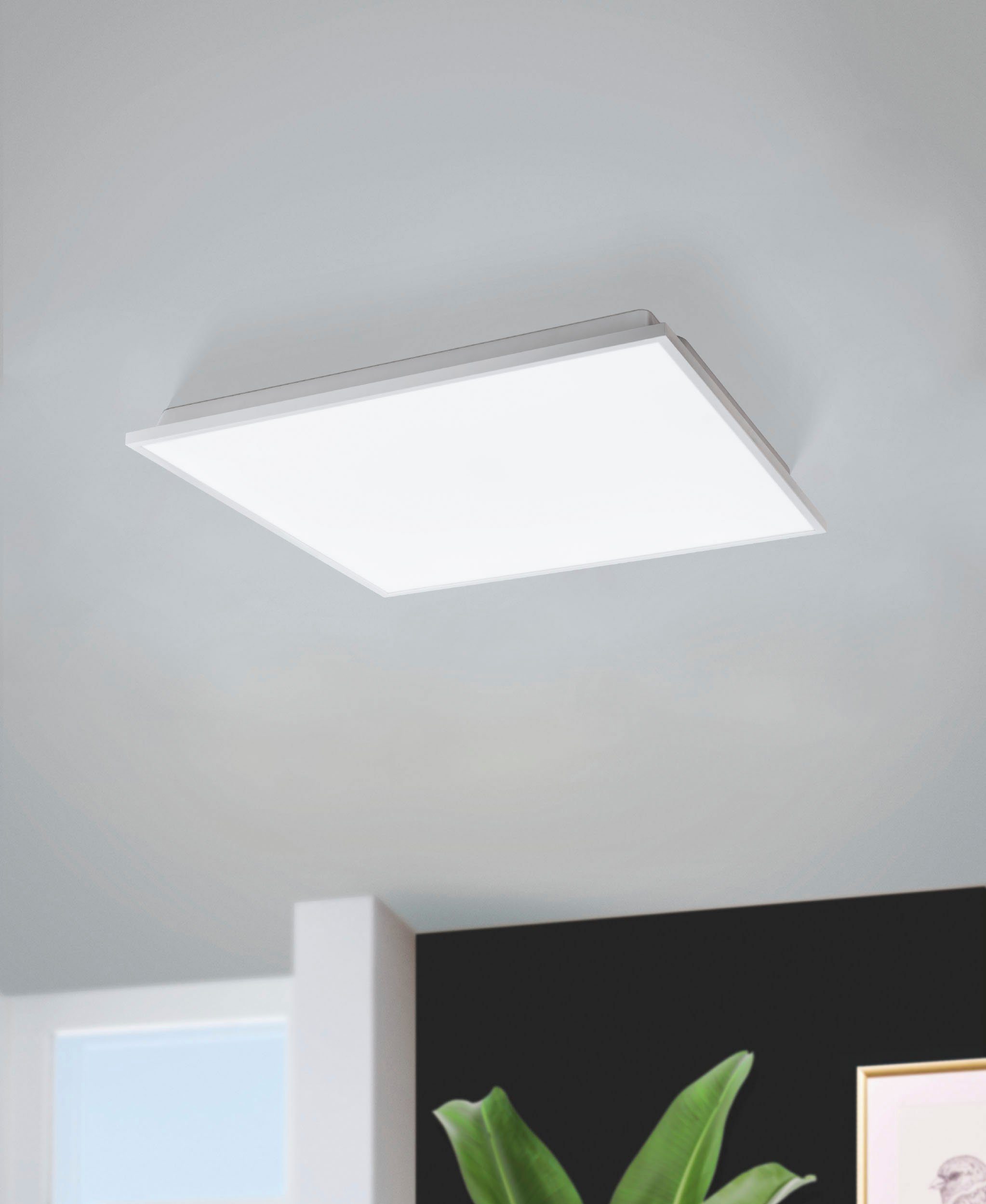 LED - weiß integriert, in Alu kaltweiß HERRORA-Z, - - - 22W aus Deckenleuchte Deckenleuchte fest warmweiß warmweiß EGLO kaltweiß,