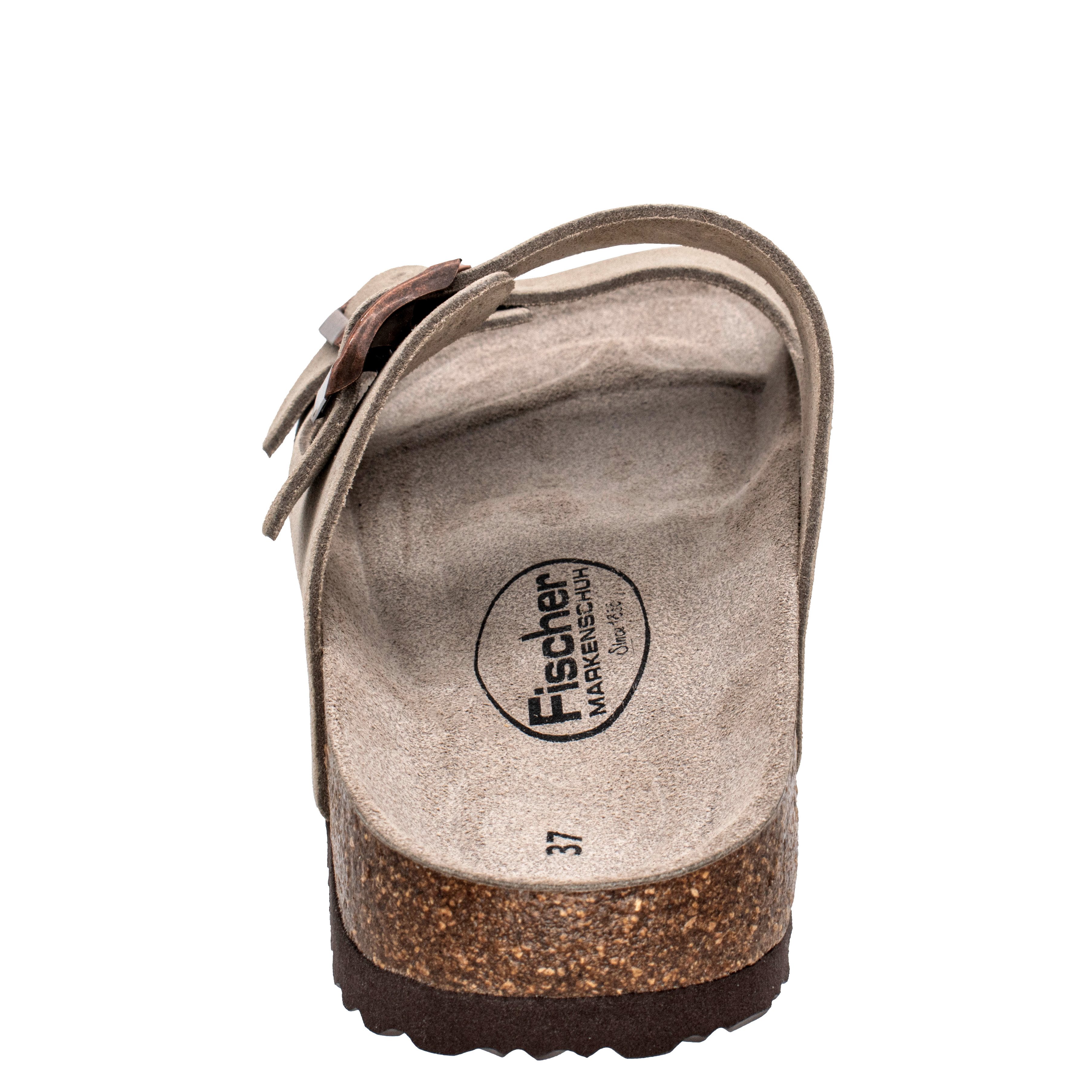 Fischer-Markenschuh Mirabel Pantolette aus Veloursleder, mit verstellbaren Schnallen, gepolstertes Lederfußbett – Bild 5 von 5
