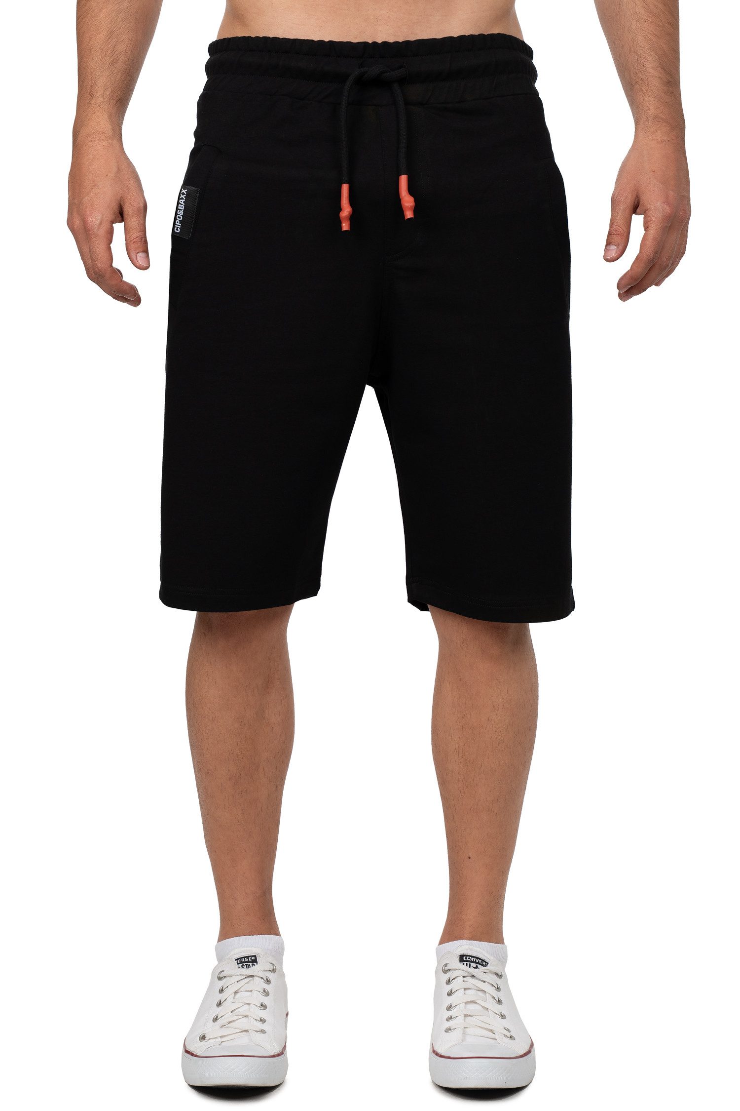 Cipo & Baxx Sweatshorts Herren Regular Fit Capri Hose Mid Waist BA-CK271 Ko günstig online kaufen