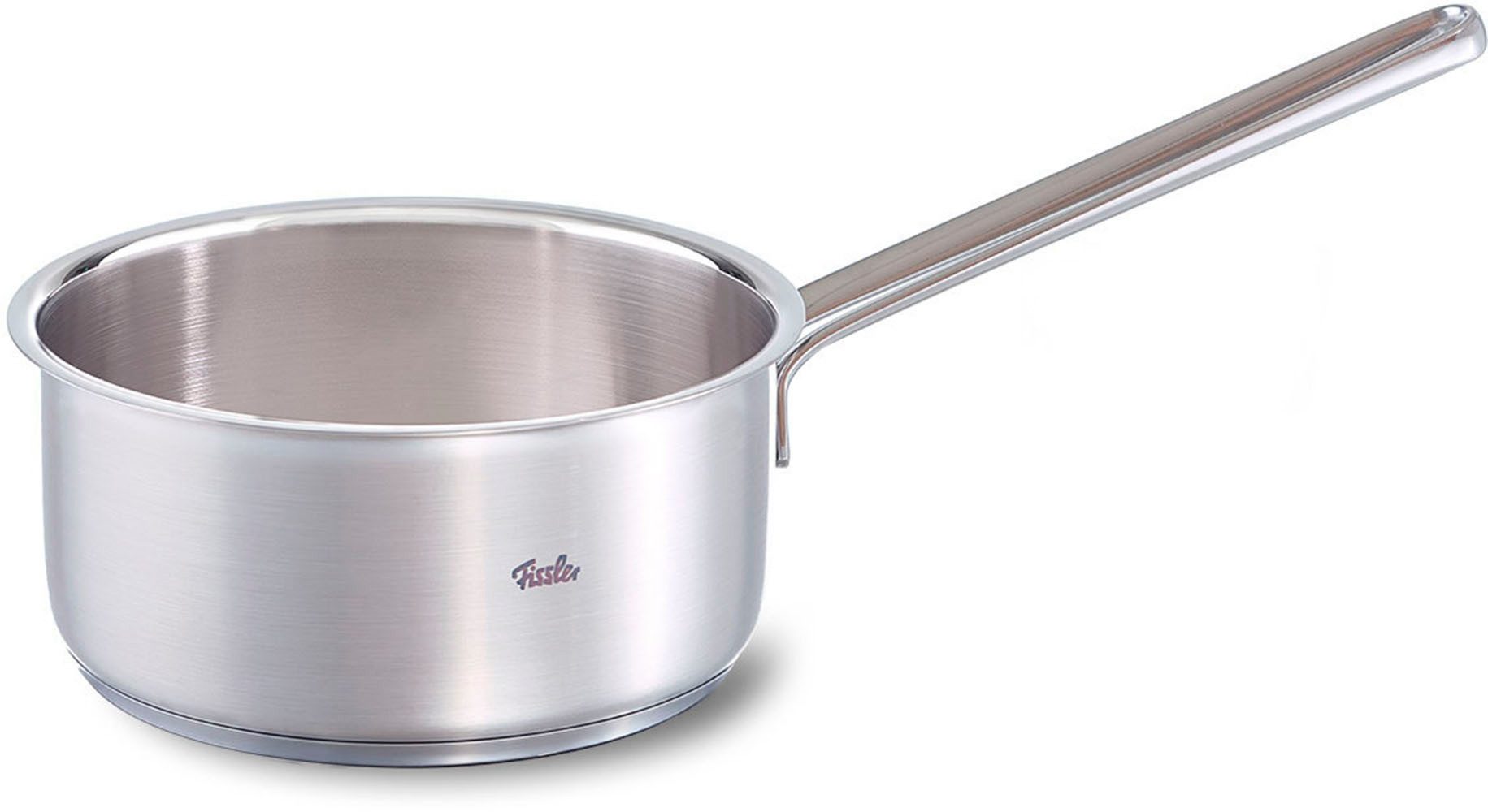 Fissler Topf-Set Palermo, Edelstahl 18/10 (Set, 9-tlg., Kochtopf 16/20/24cm; Bratentopf 20cm,Stielkasserolle ohne Deckel), geeignet für Induktion, breiter Schüttrand