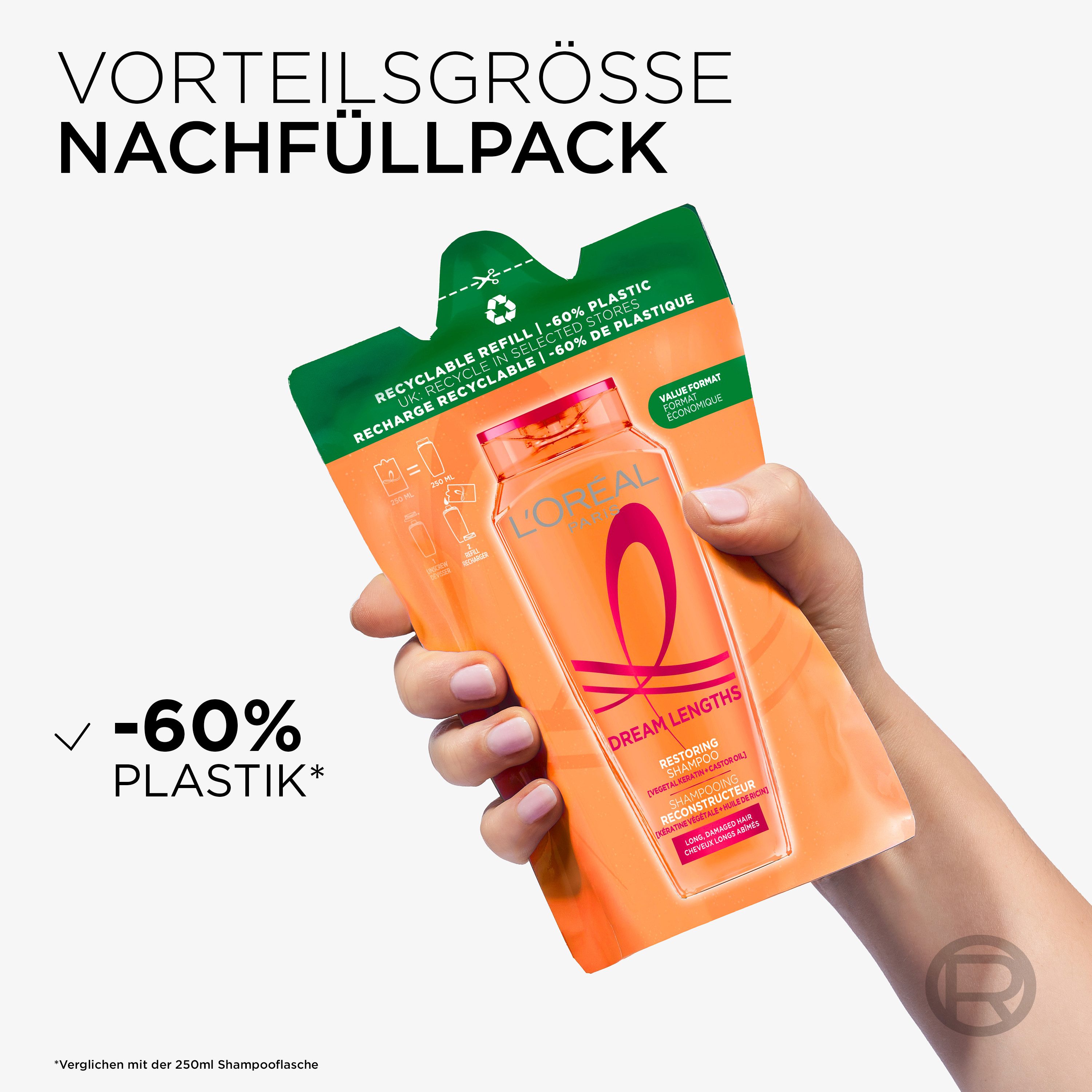 L'ORÉAL PARIS Haarshampoo ELVITAL DREAM LENGTH SUPER AUFBAUSHAMPOO NP