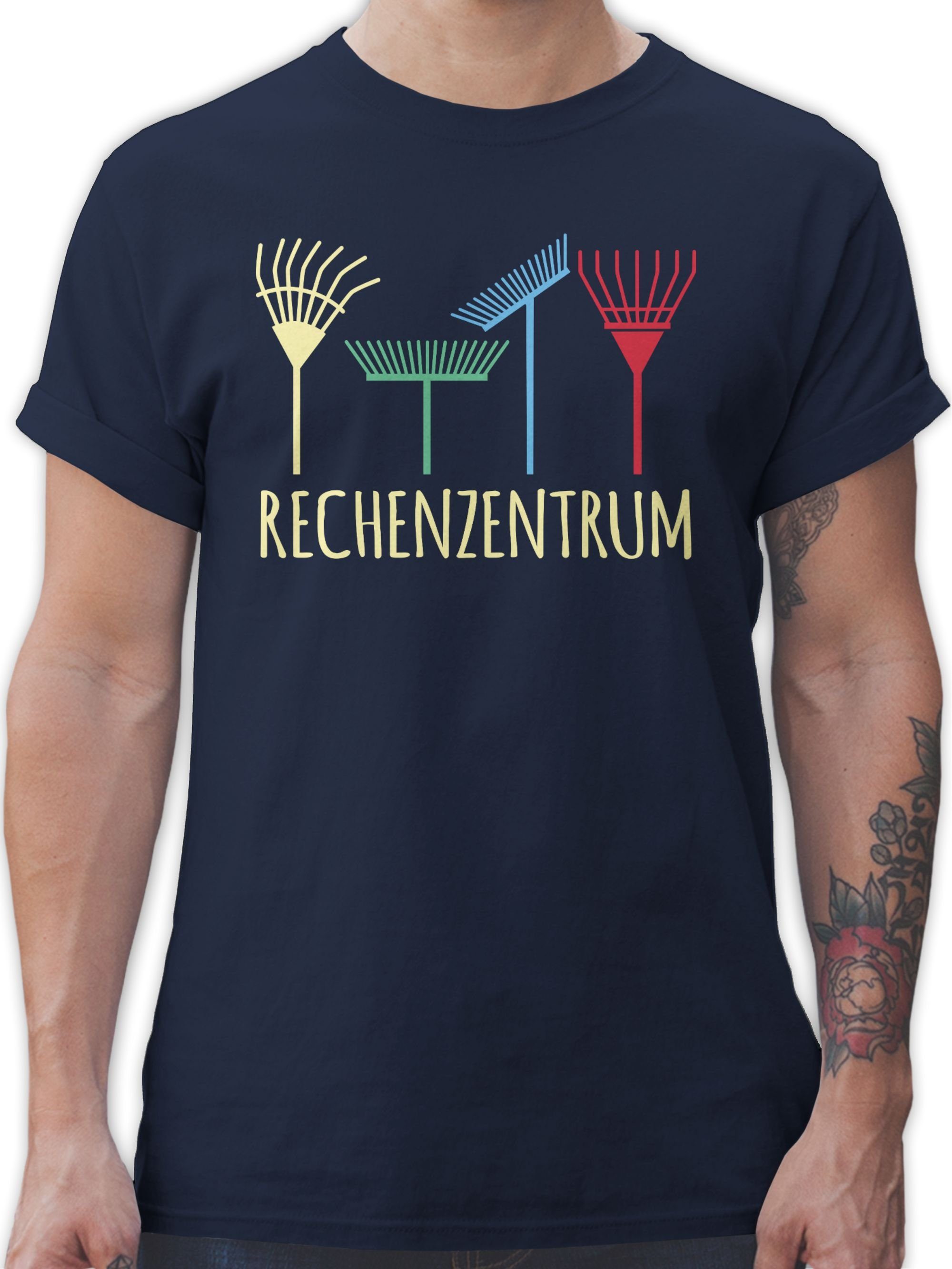 Shirtracer T-Shirt Rechenzentrum - Geschenk Gärtner Gartenarbeit Geschenkidee Hobby Outfit 03 Navy Blau