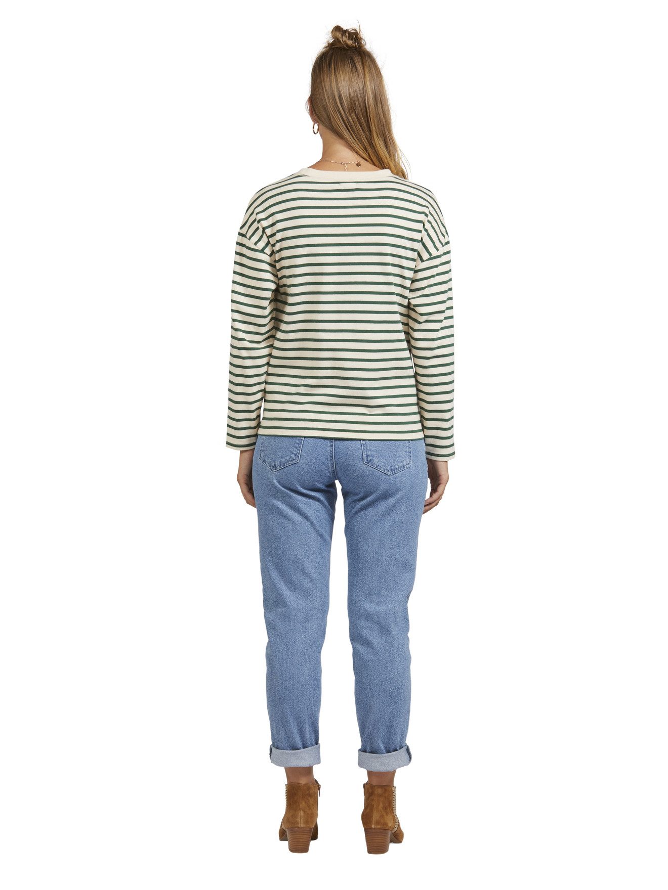 vertbaudet Umstandsjeans Umstands-Jeans mit Stretch-Einsatz, Mom-Fit Bundweite verstellbar