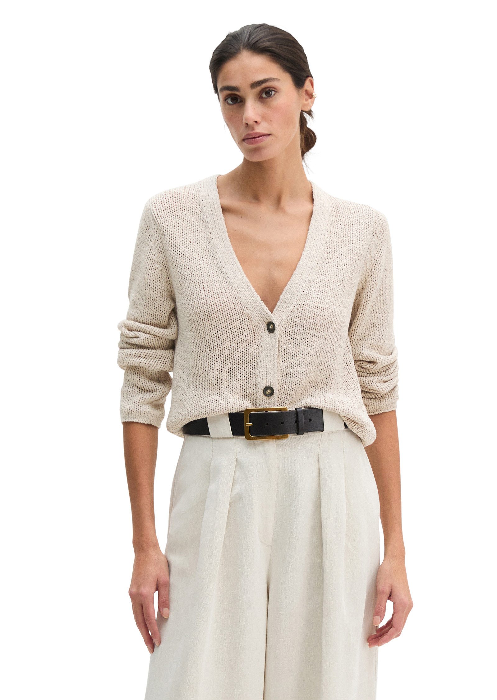 Marc O'Polo Cardigan aus Bändchengarn günstig online kaufen