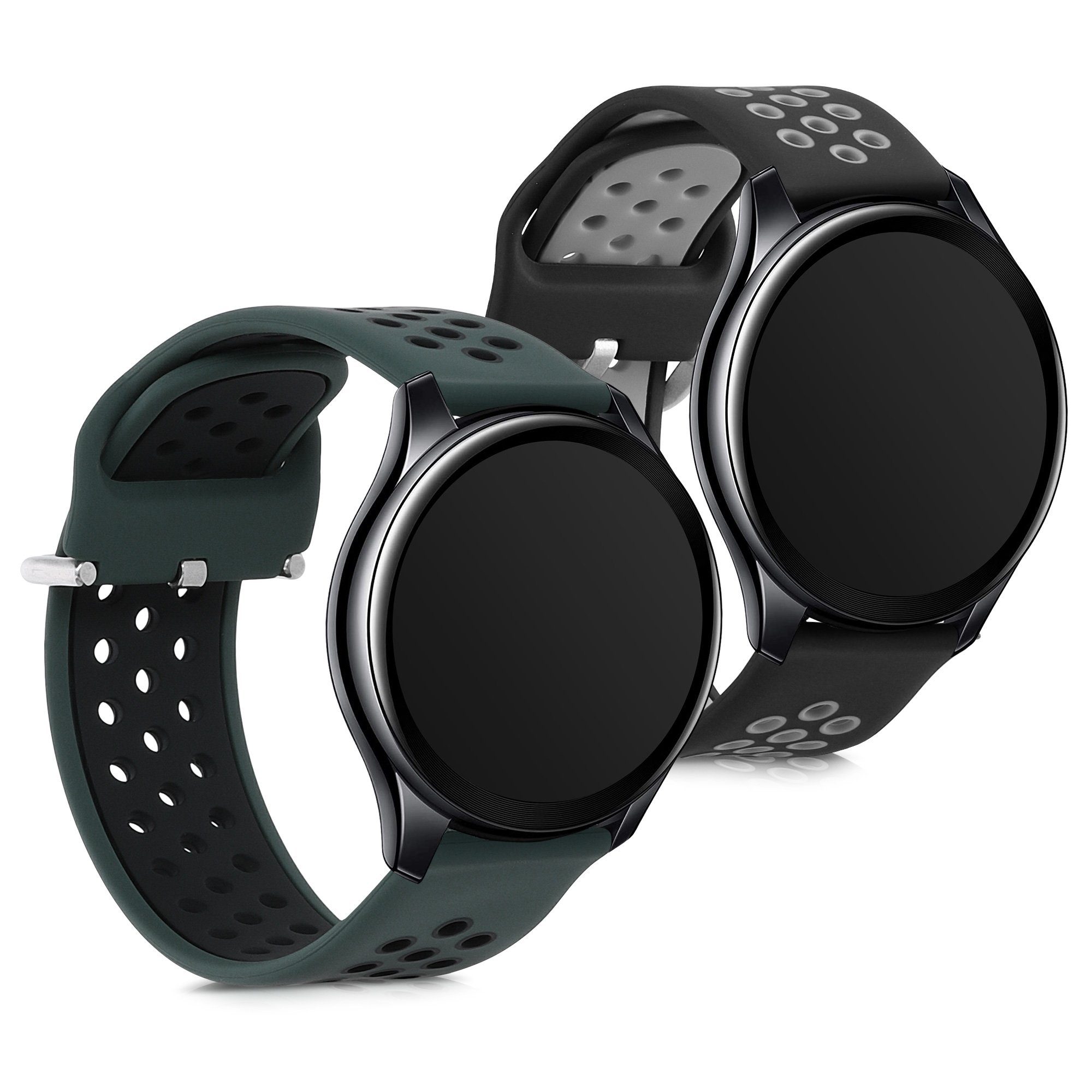 kwmobile Uhrenarmband 2x Sportarmband für Oneplus Watch, Armband TPU  Silikon Set Fitnesstracker