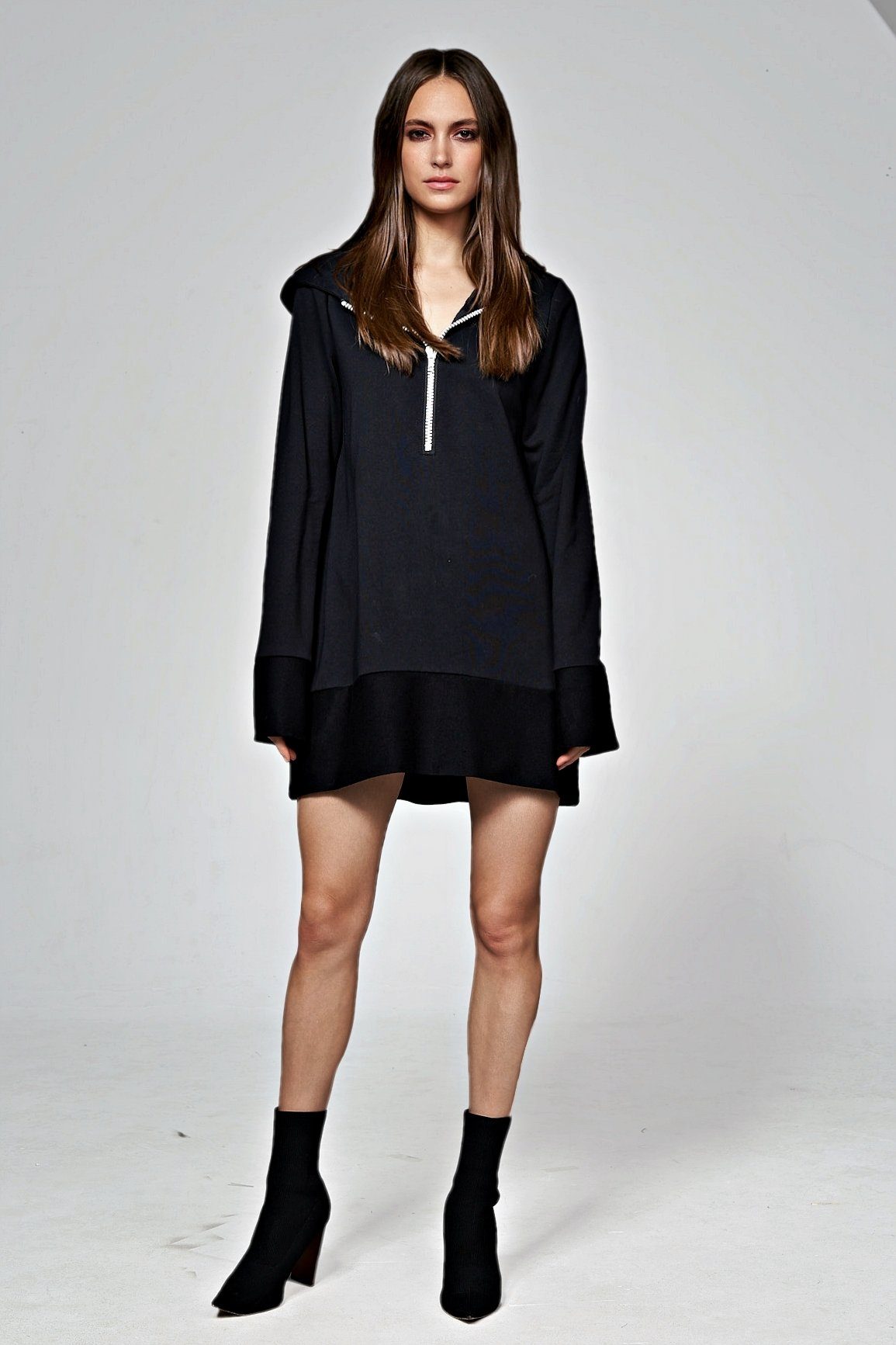 ILAY Lit Longsweatshirt Amy Hoodiekleid mit Zipper – Bild 3 von 5