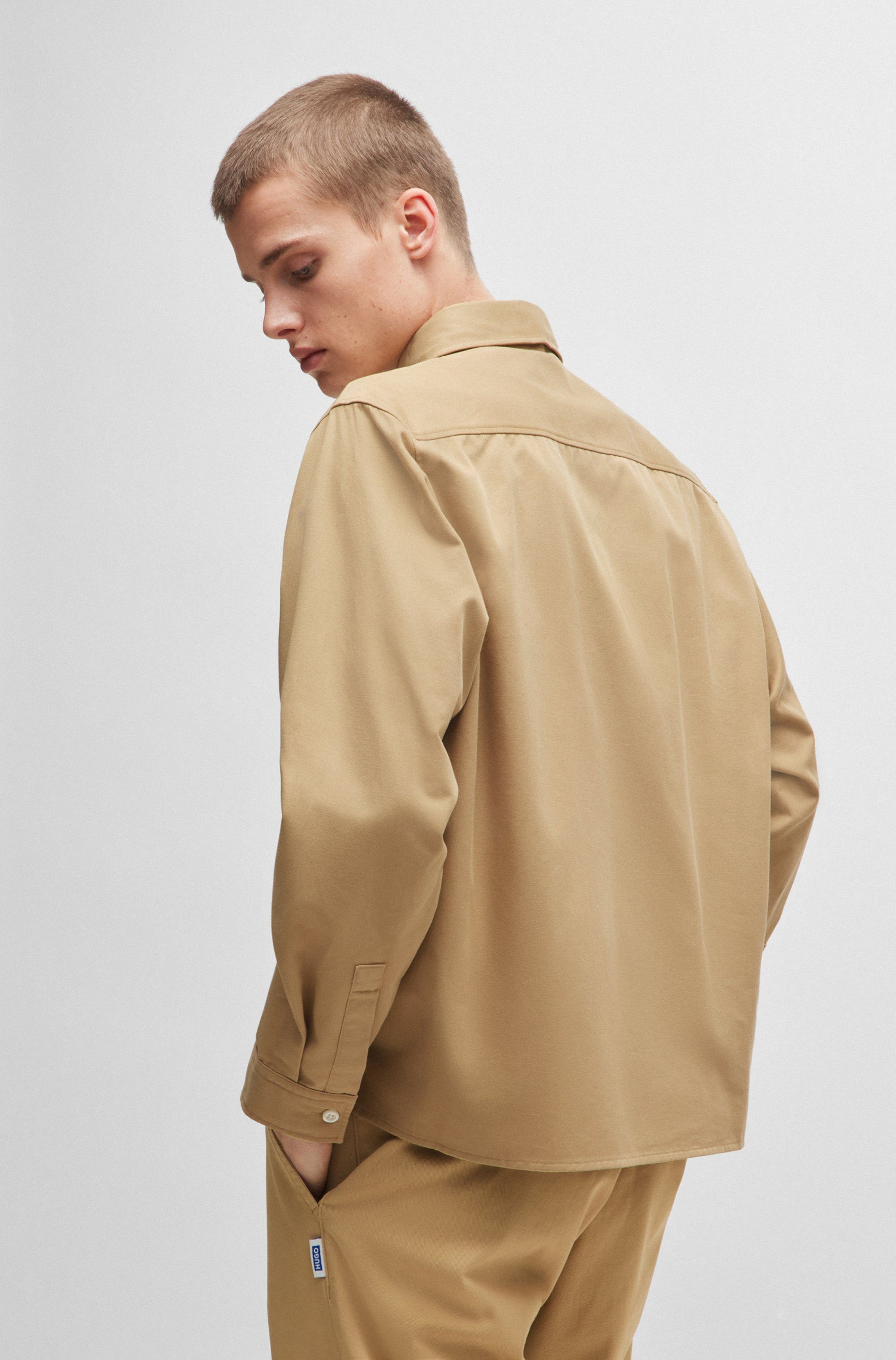 HUGO Blue Langarmhemd Ekynone mit Brusttaschen günstig online kaufen