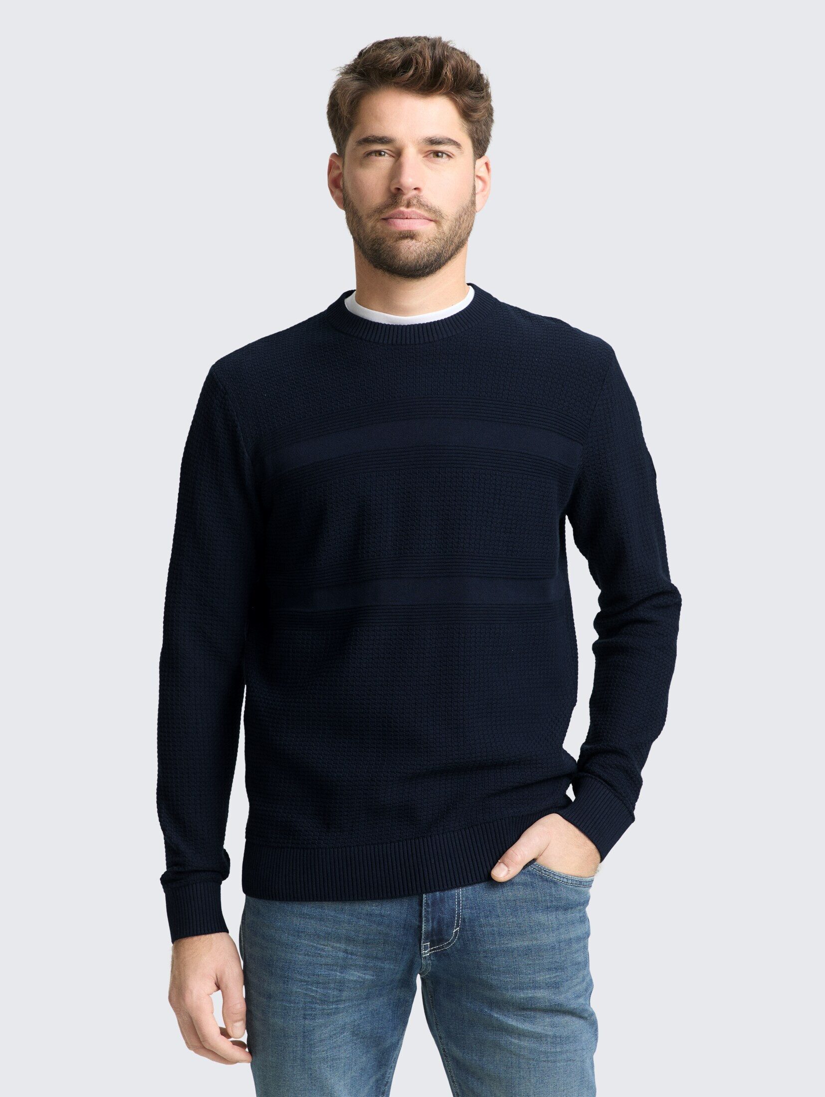 TOM TAILOR Strickpullover Pullover & Strickjacken Strickpullover aus Baumwolle. Reduzierter Preis € 33,99. Unverbindliche Preisempfehlung € 49,99