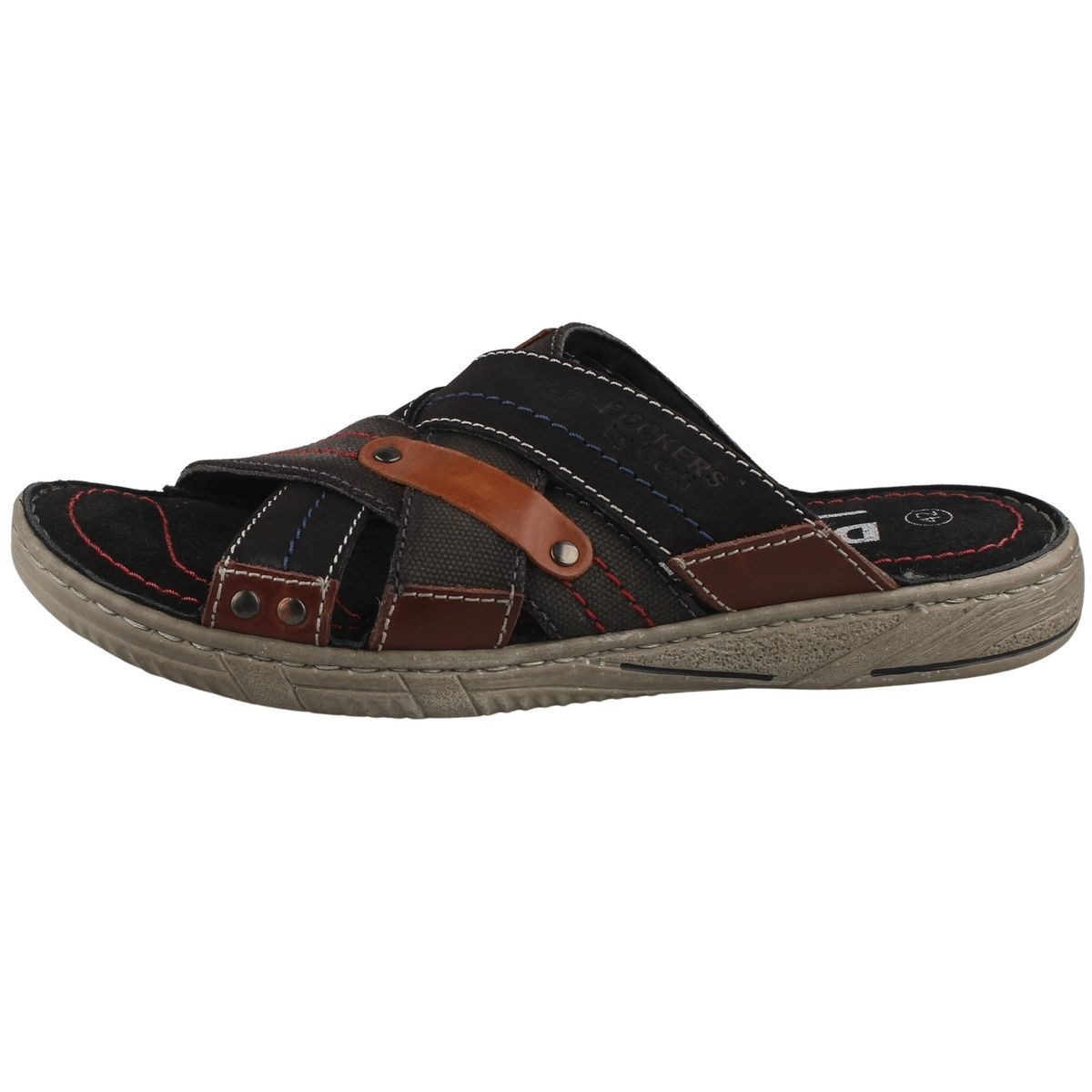 Dockers by Gerli 50NE001-107100 Clog Sandale mit weichem Lederfußbett