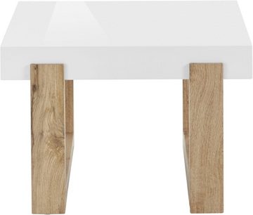 INOSIGN Couchtisch Solid, hochglanzfarbener weißer Tischplatte, in zwei unterschiedlichen Größen