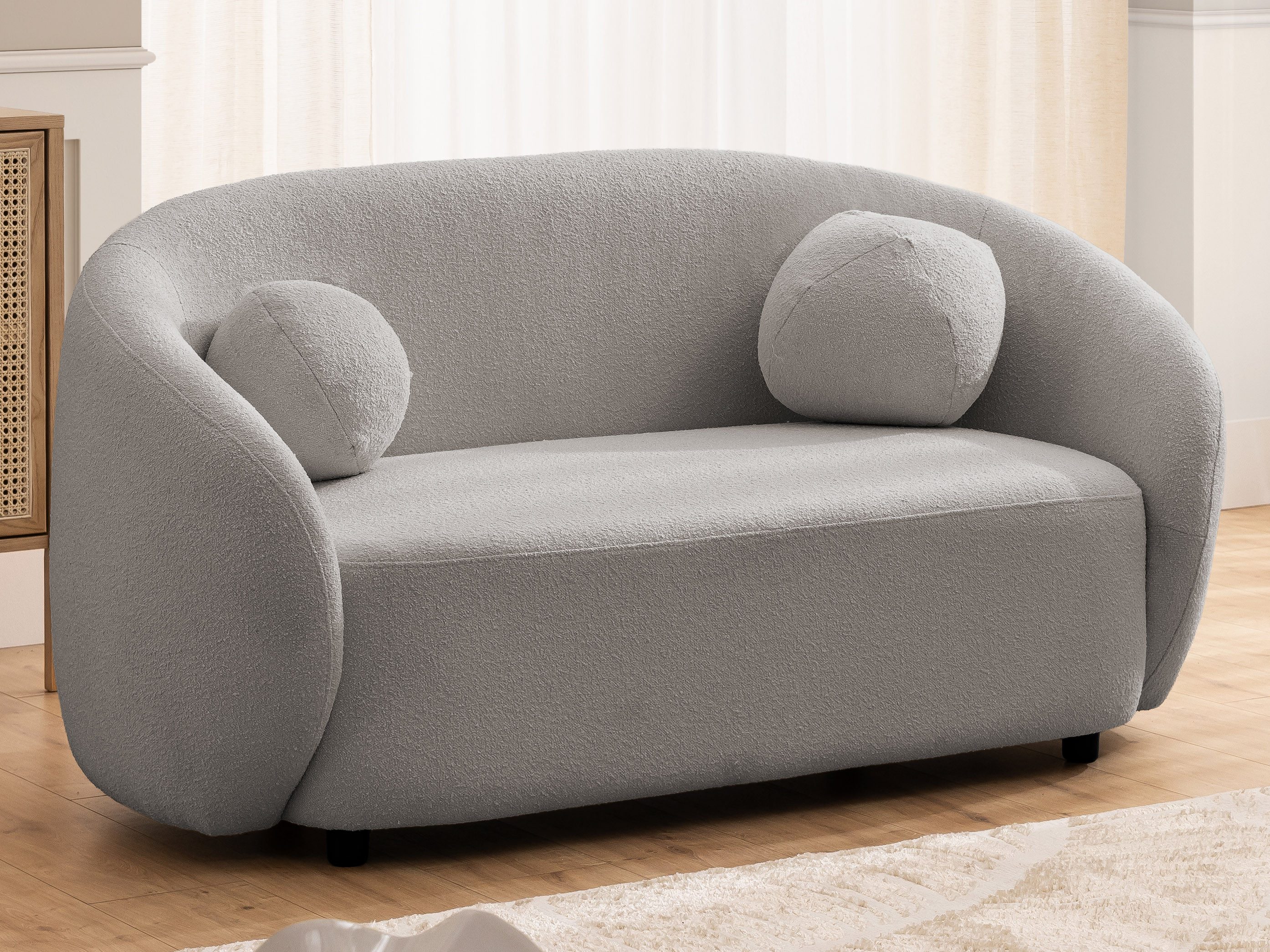 S-Style Möbel 2-Sitzer Roundi Bouclé, Luxus & Moderne Kollektion günstig online kaufen