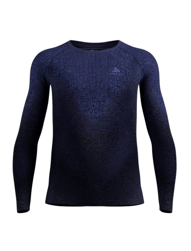 Odlo Langarmshirt Performance Warm Blackcomb (warm, nahtlos, schnelltrocknend)